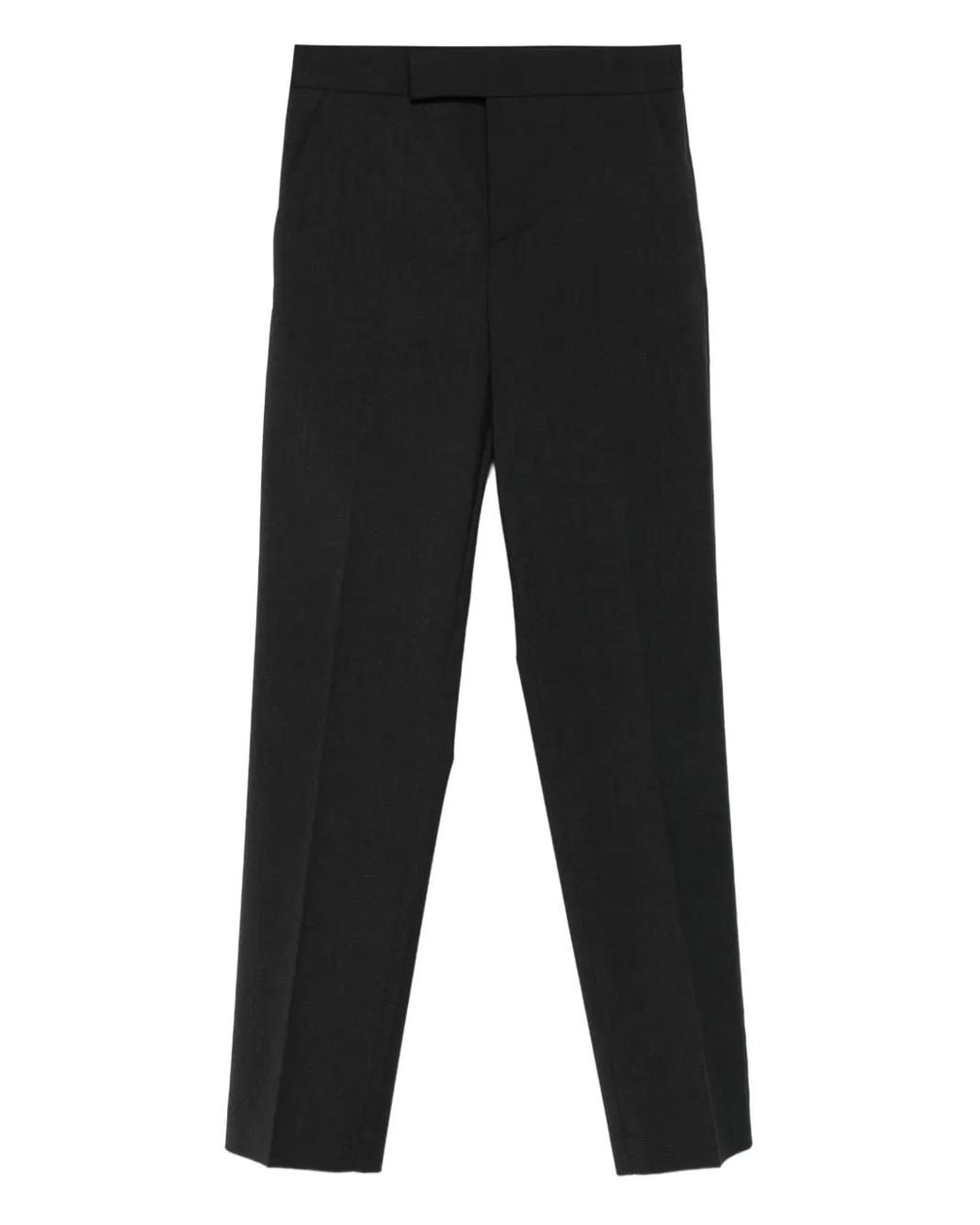 Alberta Ferretti Black Tailored Trousers With Zip Closure