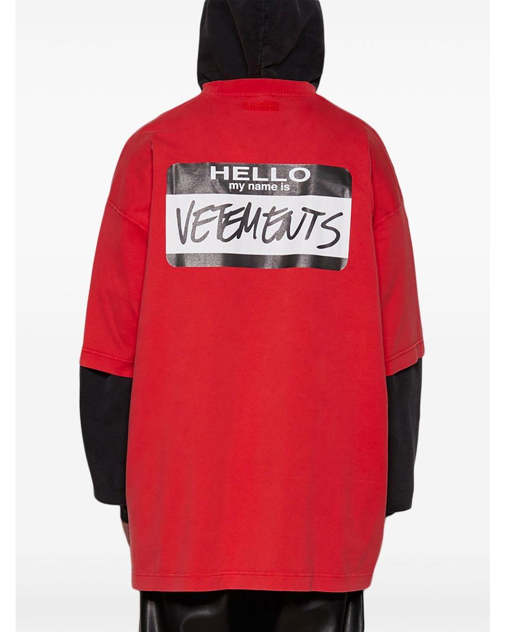 vetements 22ss Hello my name パーカー VETEMENTS Men's Hello My Name Is VETEMENTS Men's Hoodie