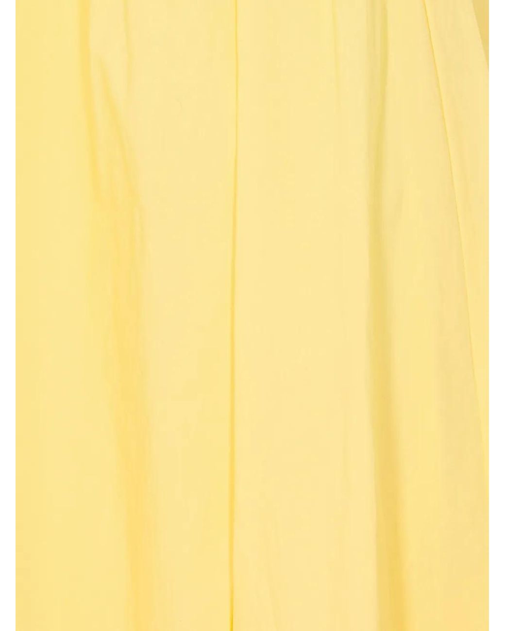 MICHAEL Michael Kors Yellow V-Neck Shoulder Strap Dress