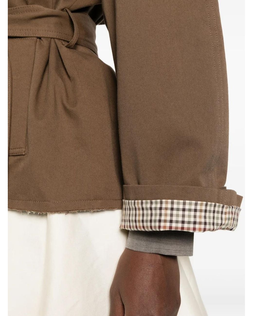 ELEH Natural Belted Double-Breasted Jacket