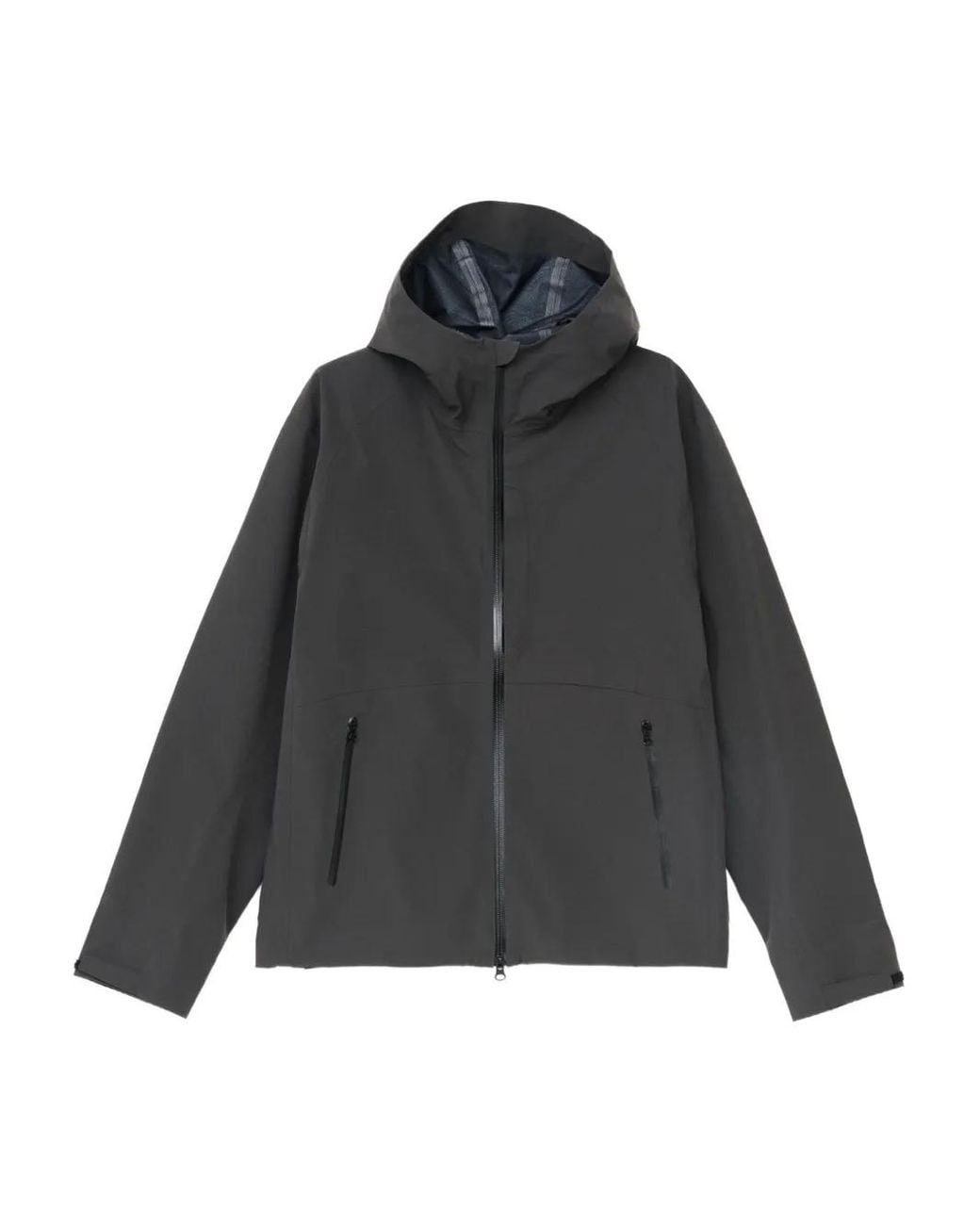 Hiking Patrol Black Hooded Zip-Front Jacket for men