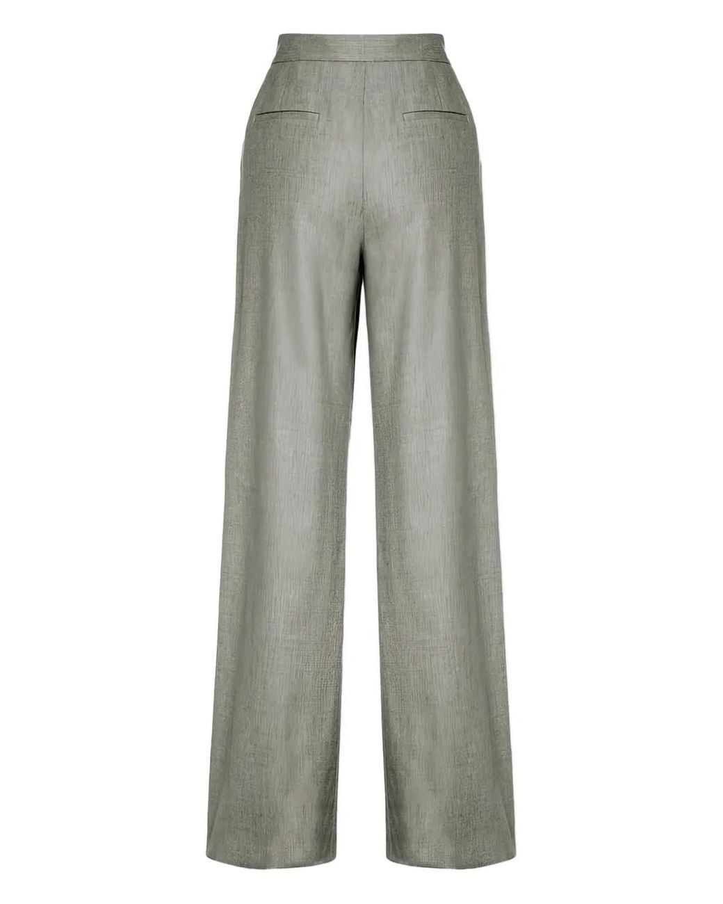 Malo Gray Pleated Trousers