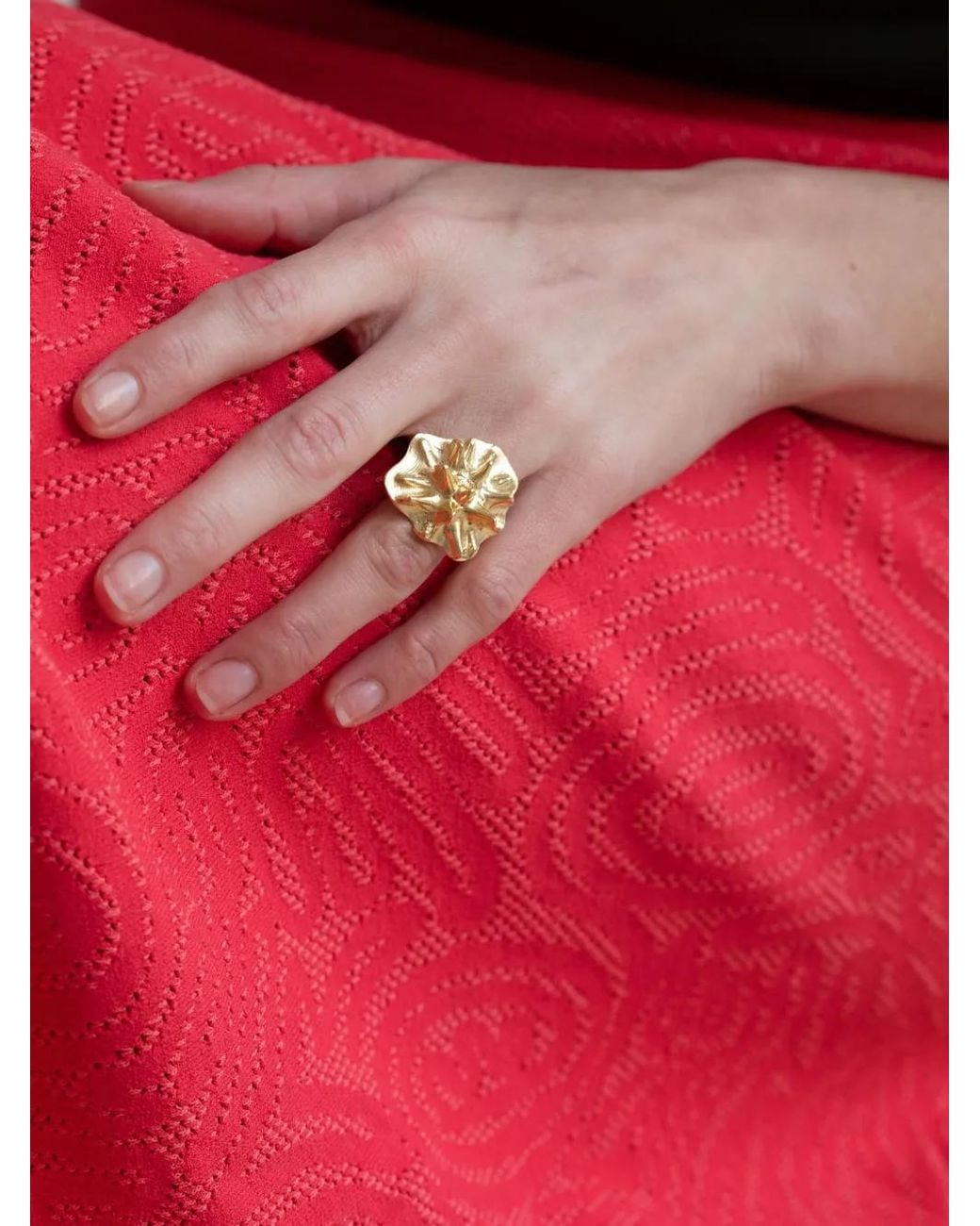 YSSO Metallic Sea Urchin Ring