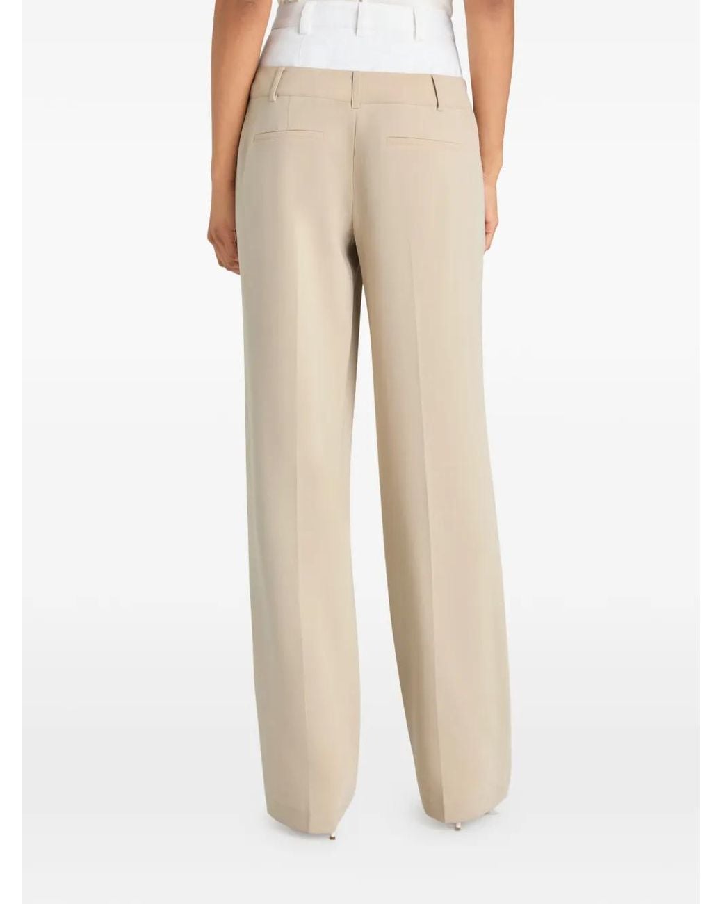 Cinq À Sept Dionne Broek Met Dubbele Tailleband in het White