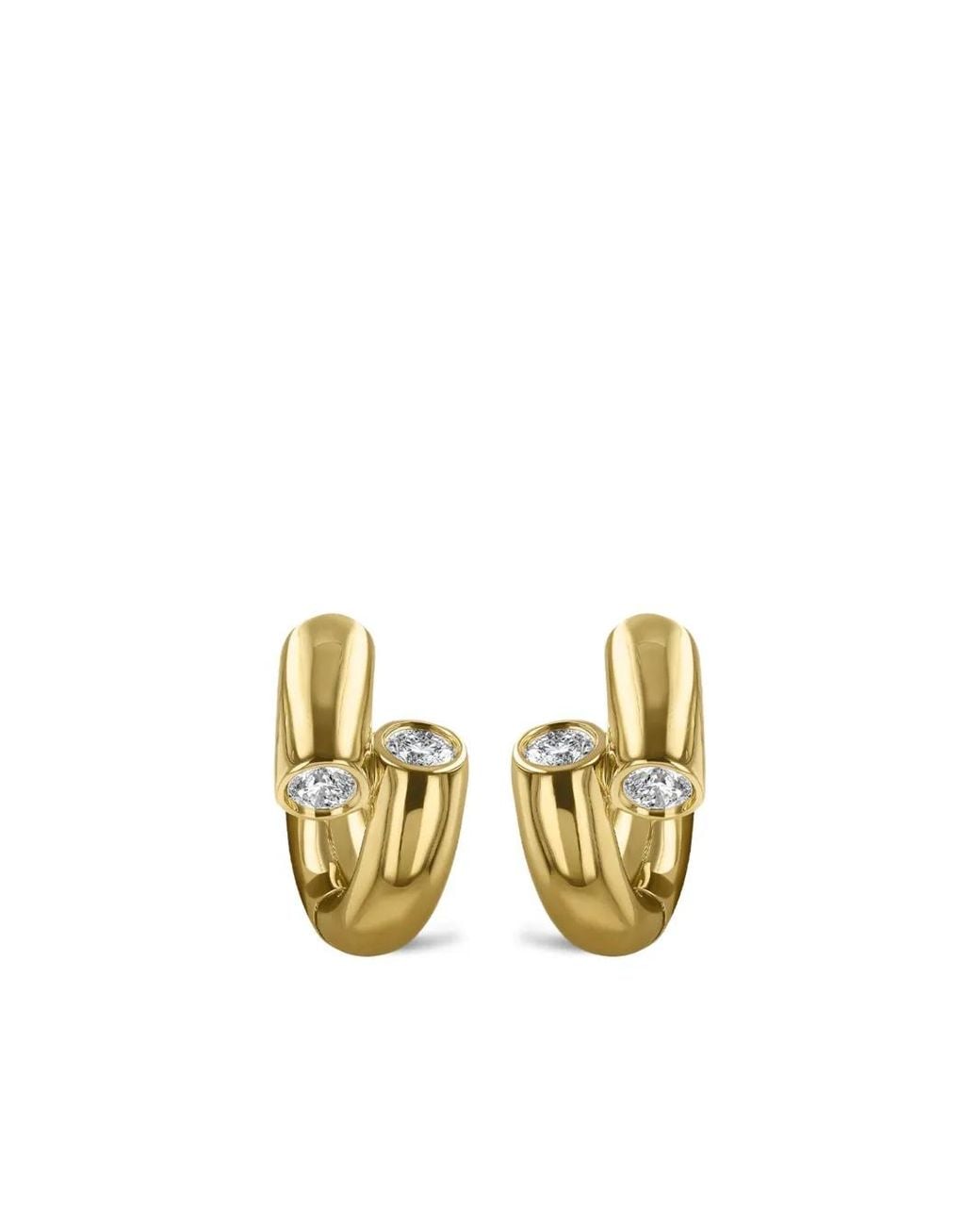 Pragnell Metallic 18Kt Eclipse Earrings