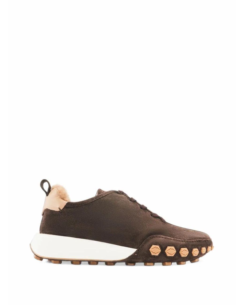 Lottusse Brown Nauta Shearling-Lined Sneakers