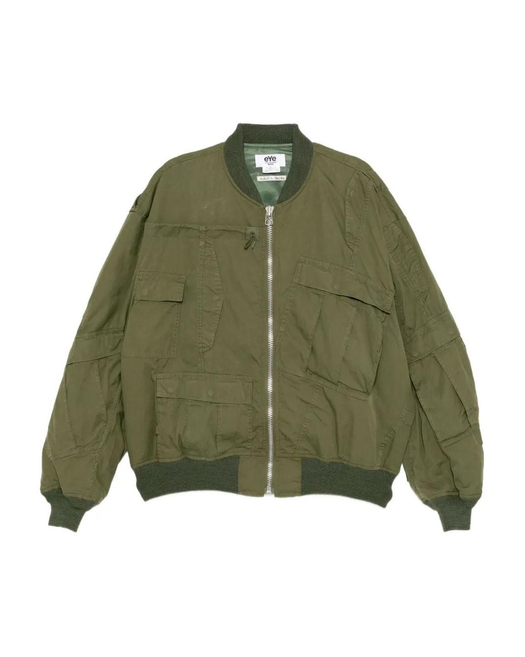 Junya Watanabe Green Multi-Pocket Bomber Jacket for men