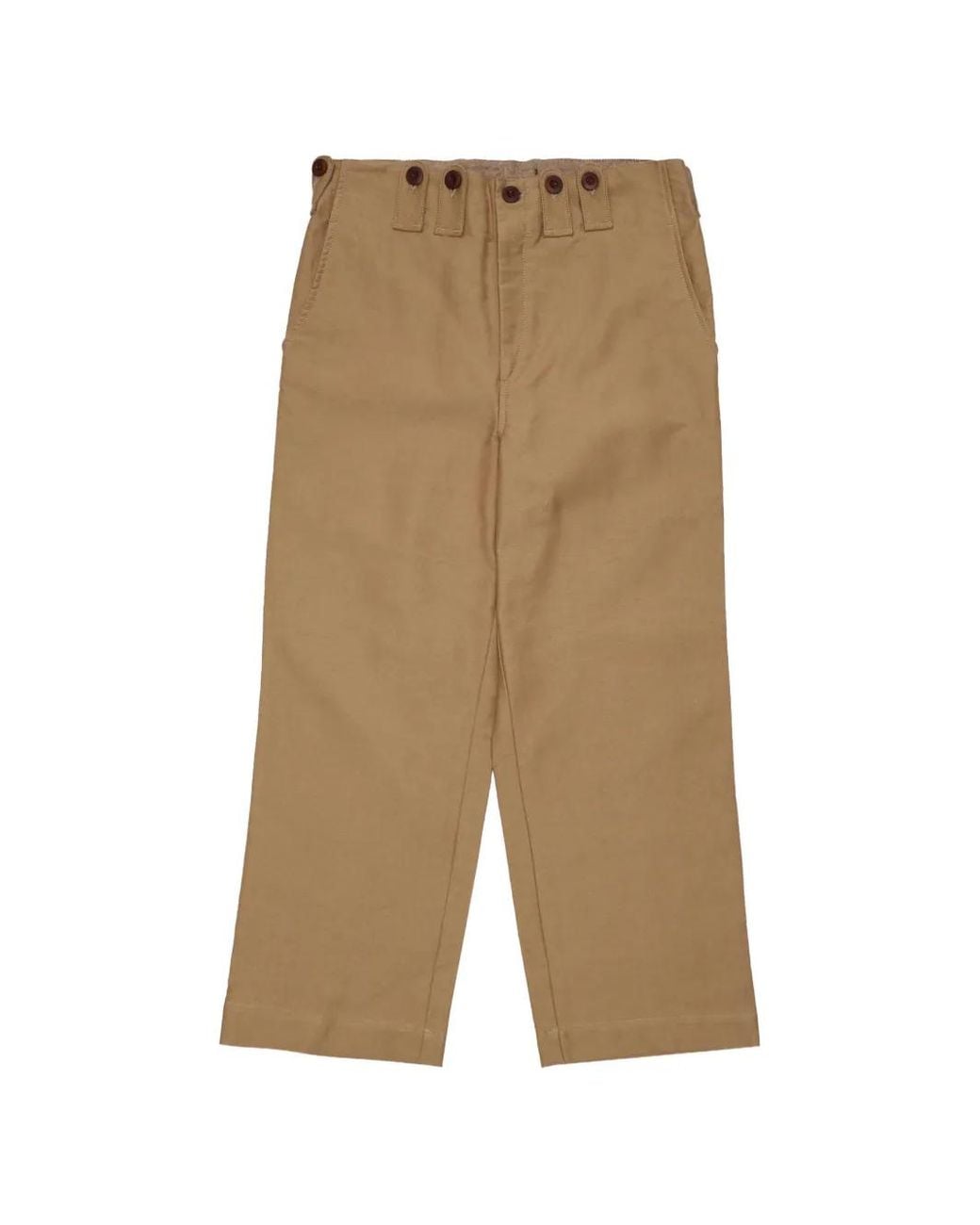 Junya Watanabe Natural Buttoned Trousers for men