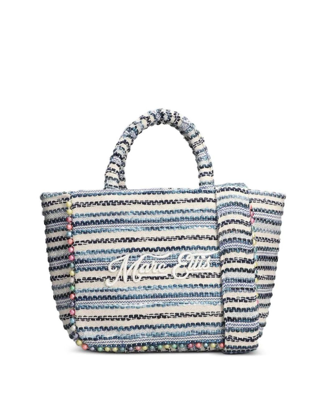 Marc Ellis Blue Sac Porté Épaule À Ornements En Perles Buby