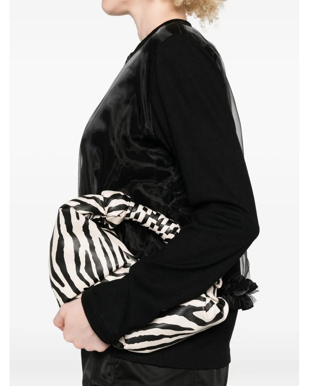 Noir Kei Ninomiya Black Wool Cardigan