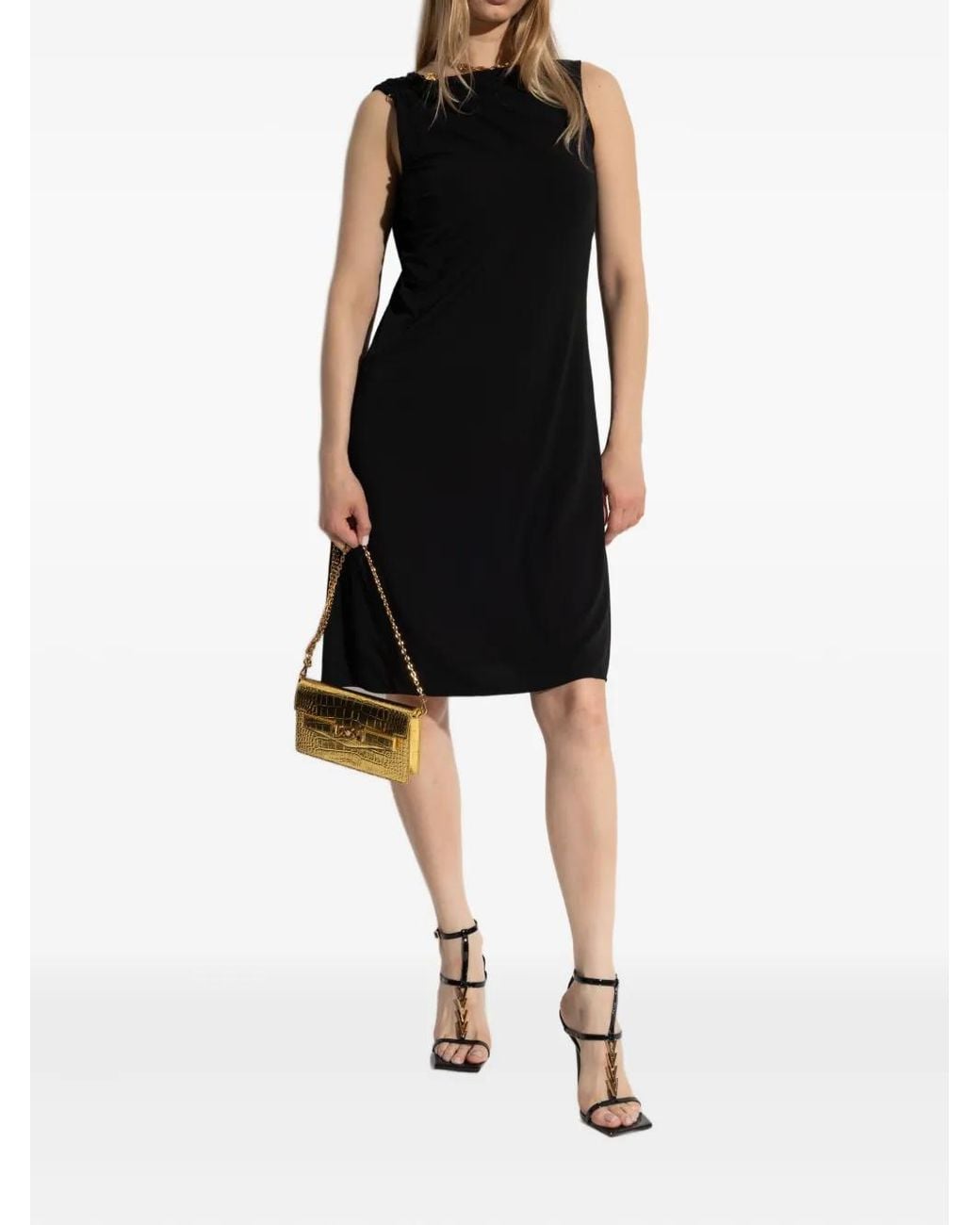 Versace Black Short Dresses