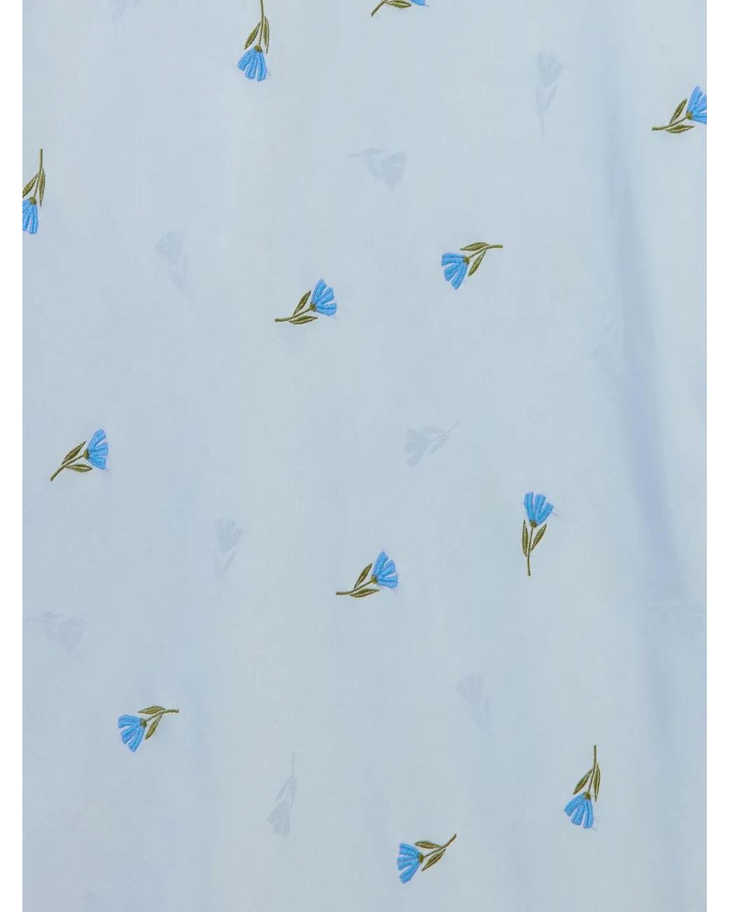 Jupe Mi-Longue À Fleurs Claudie Pierlot en coloris Blue