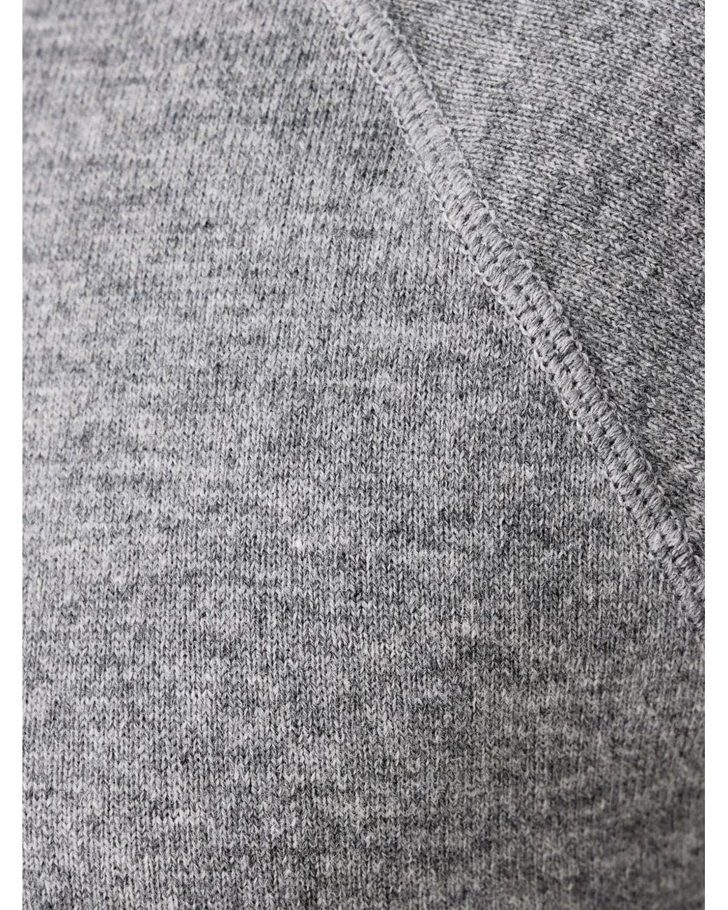 Mc2 Saint Barth Gray Raglan-Sleeve Drawstring Hoodie for men