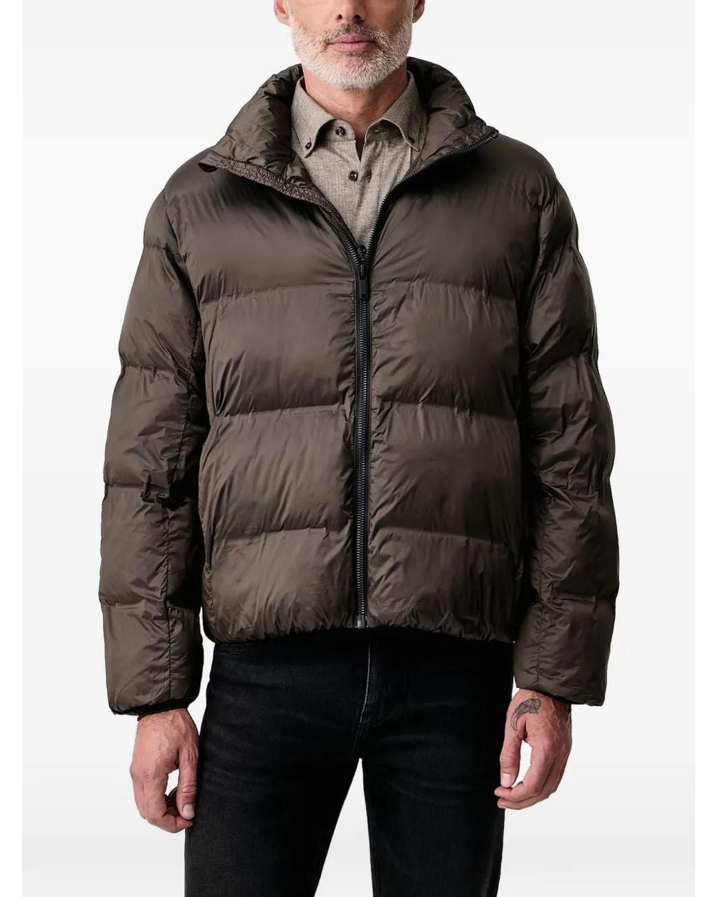 Lindbergh Black Quilted Puffer Jacket for men