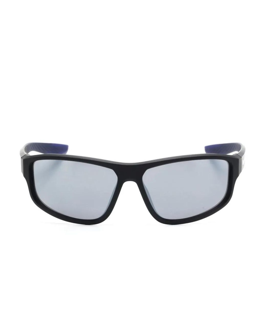 Nike Black Brazel Fuel Rectangle-Frame Sunglasses