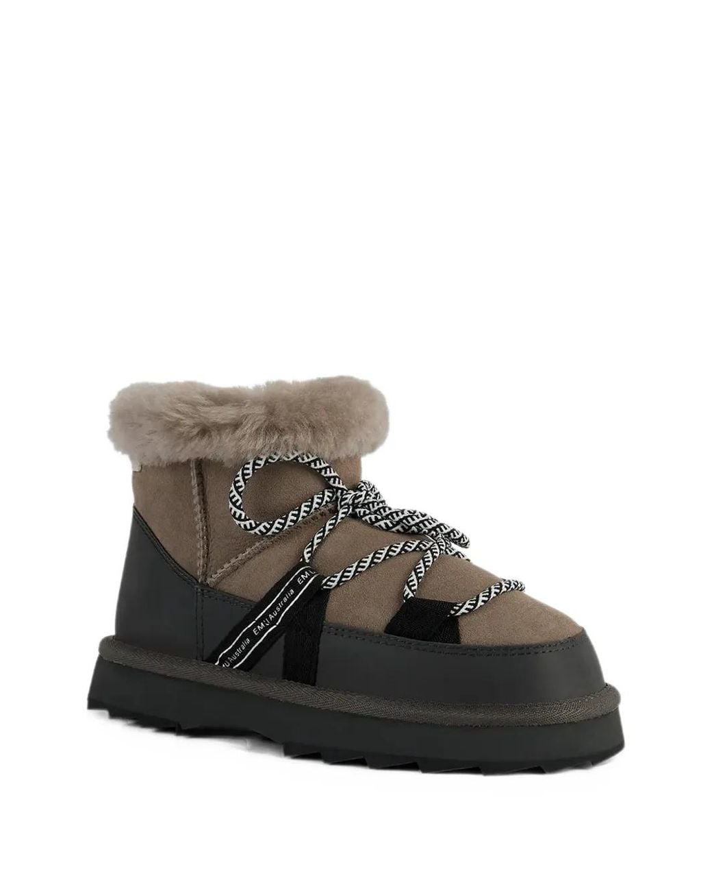 EMU Black Blurred Micro Boots