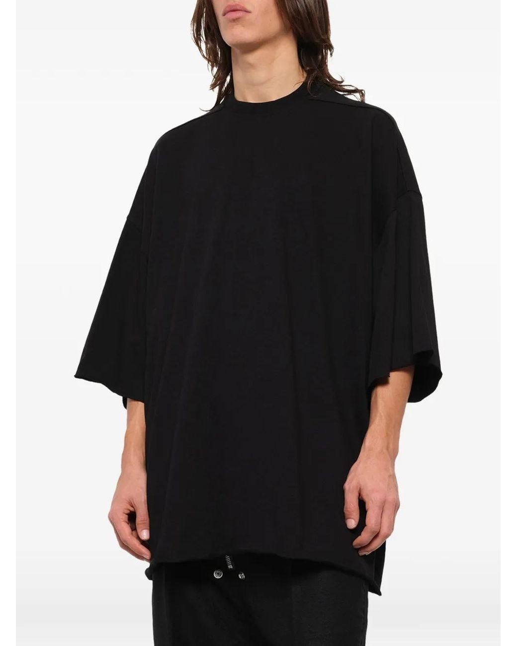 Rick Owens Black Tommy Oversized T-Shirt for men