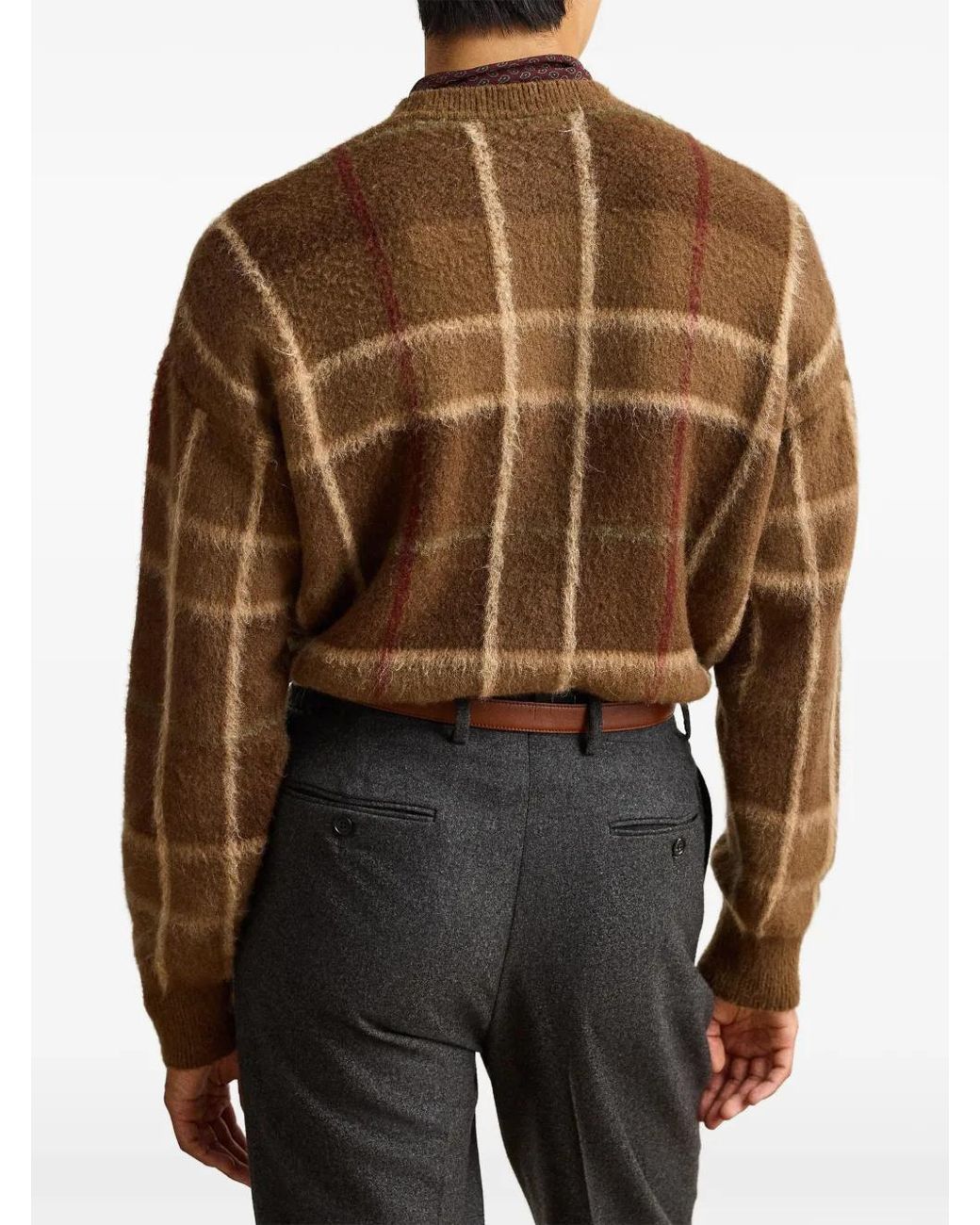 Ralph Lauren Brown Pull À Carreaux for men