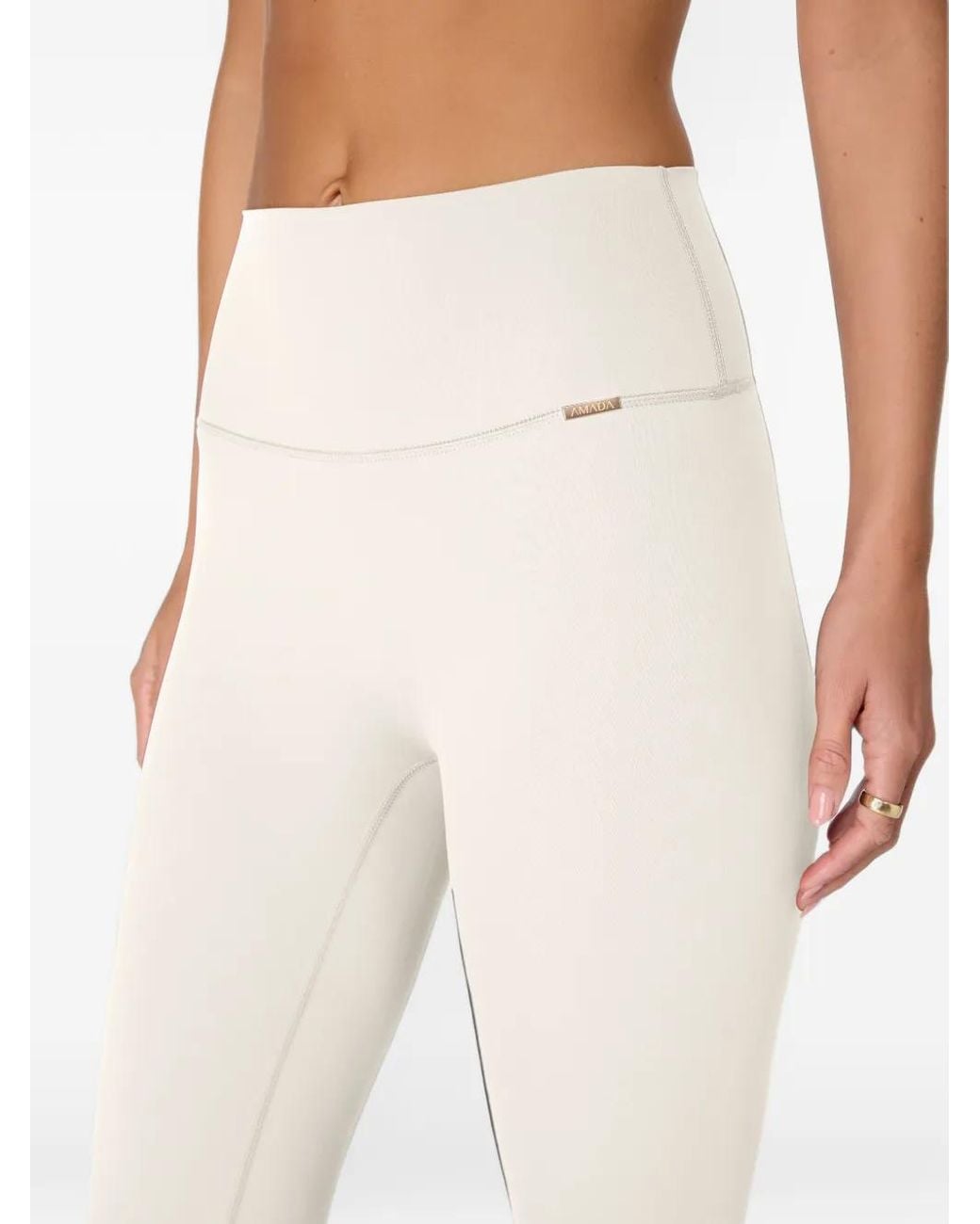 AMADAWEAR White Camilla Flared Leggings