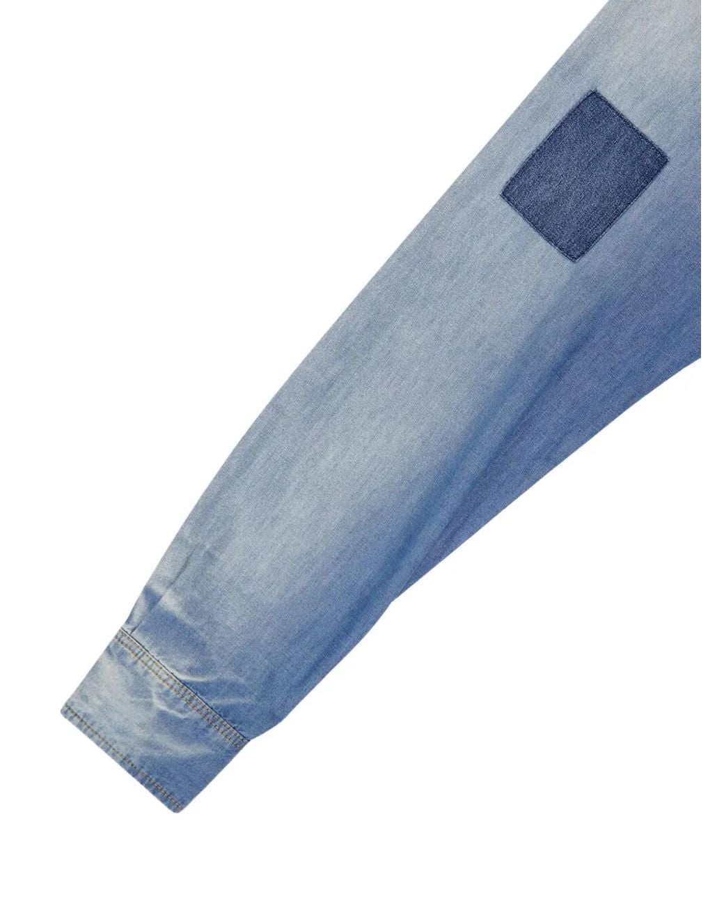 Chemise En Jean À Design Patchwork Givenchy pour homme en coloris Blue