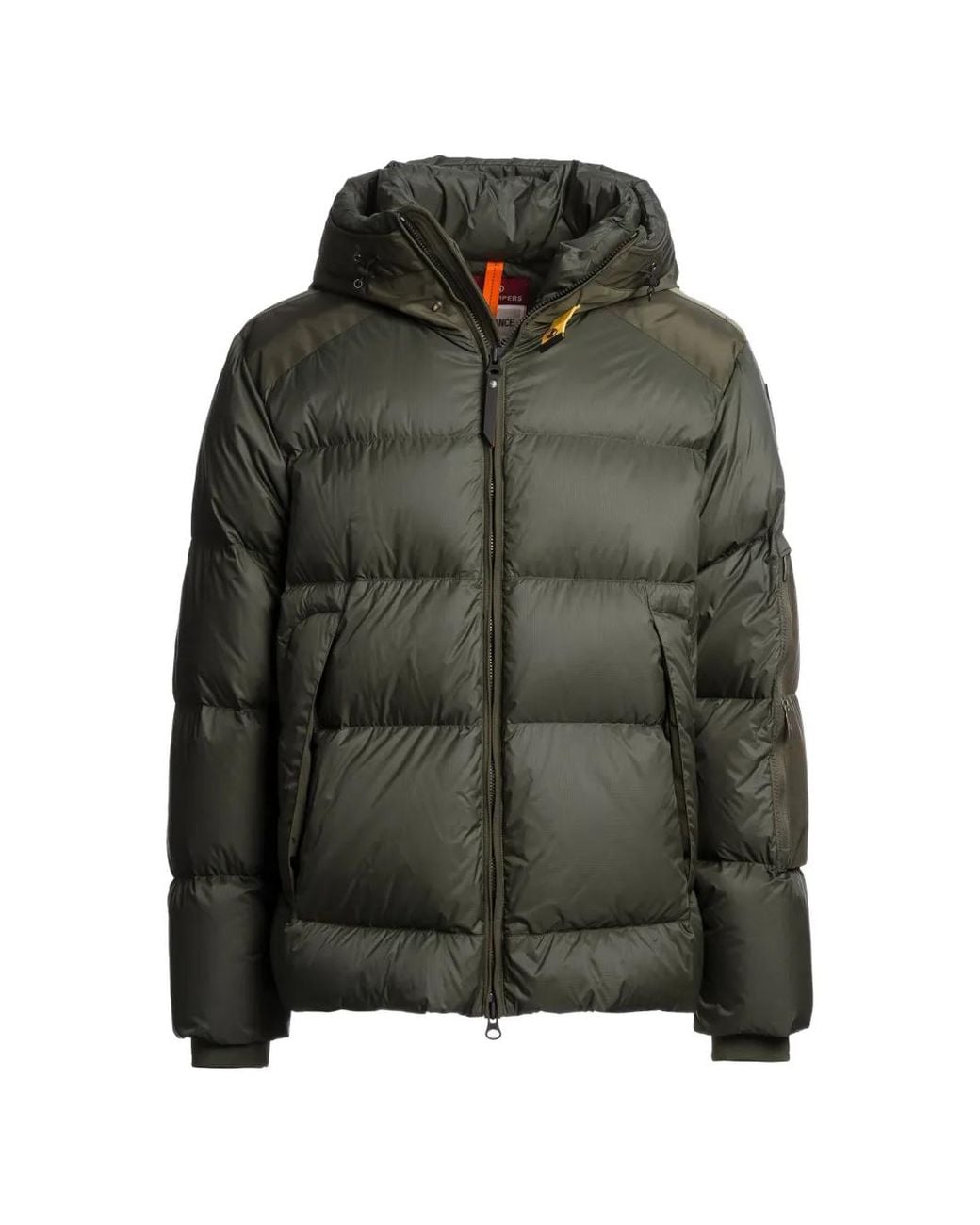 Parajumpers Green Tyrik Hooded Down Jacket for men