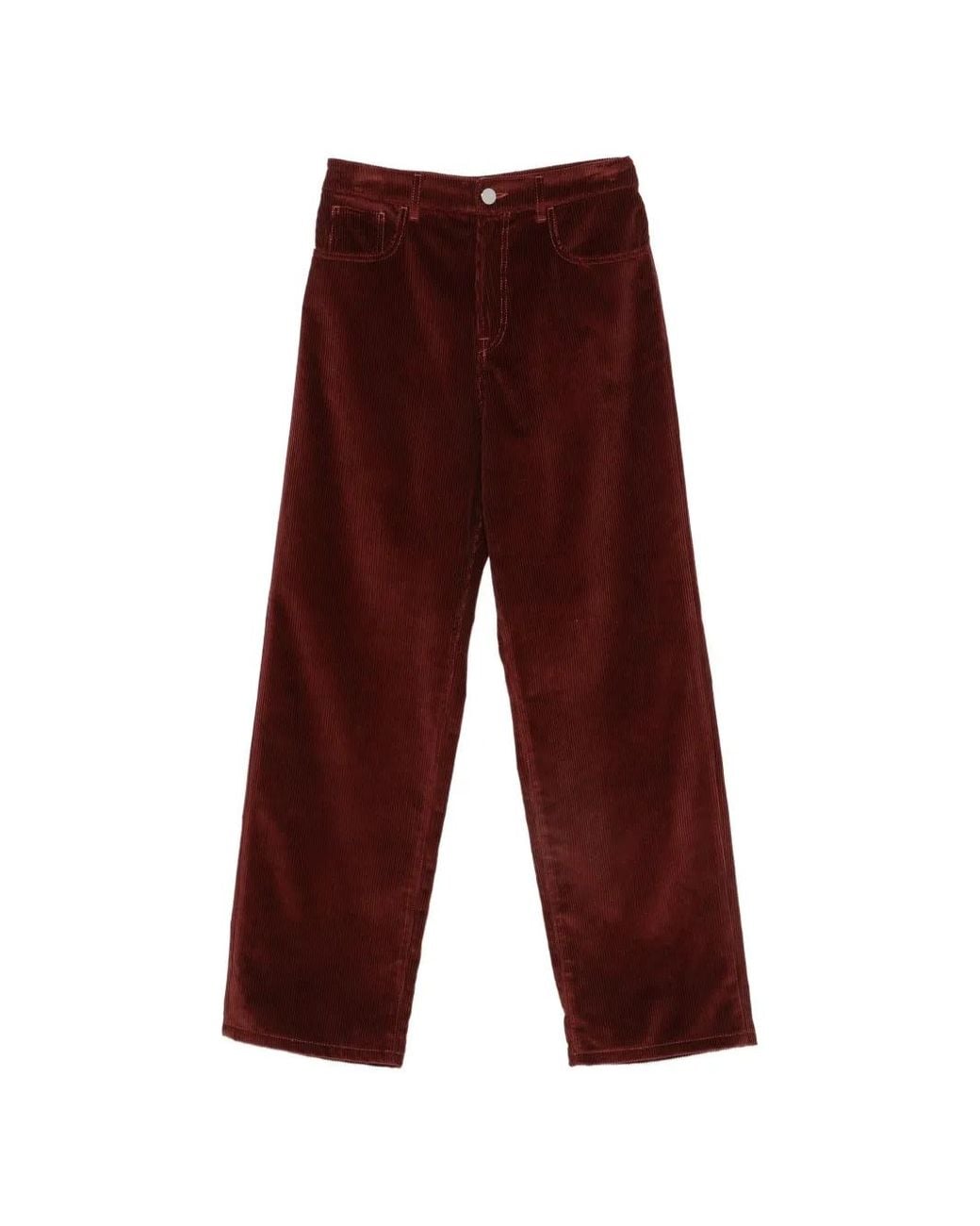 Rohe Purple Corduroy Straight-Leg Trousers