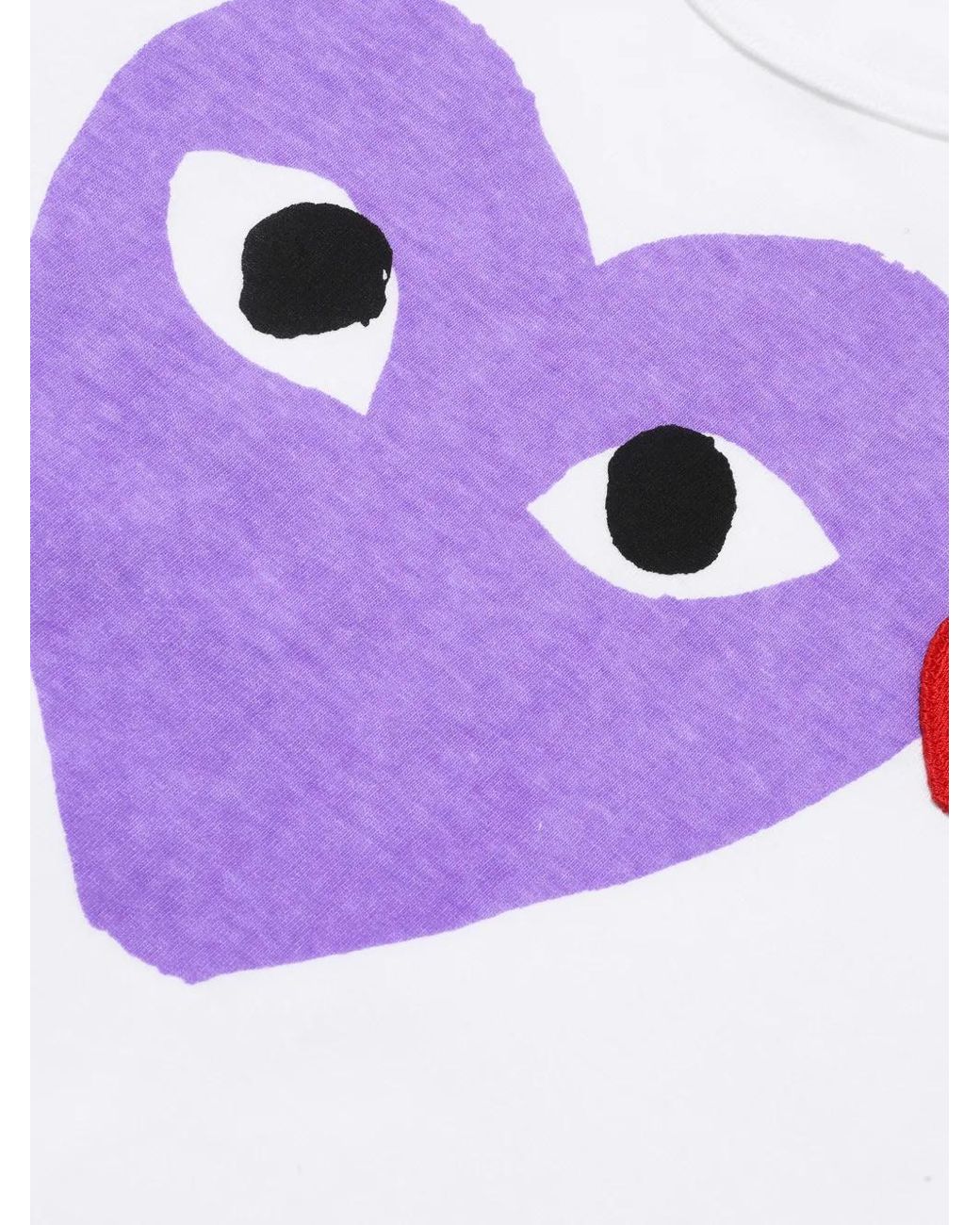 COMME DES GARÇONS PLAY White Heart-Graphic T-Shirt for men
