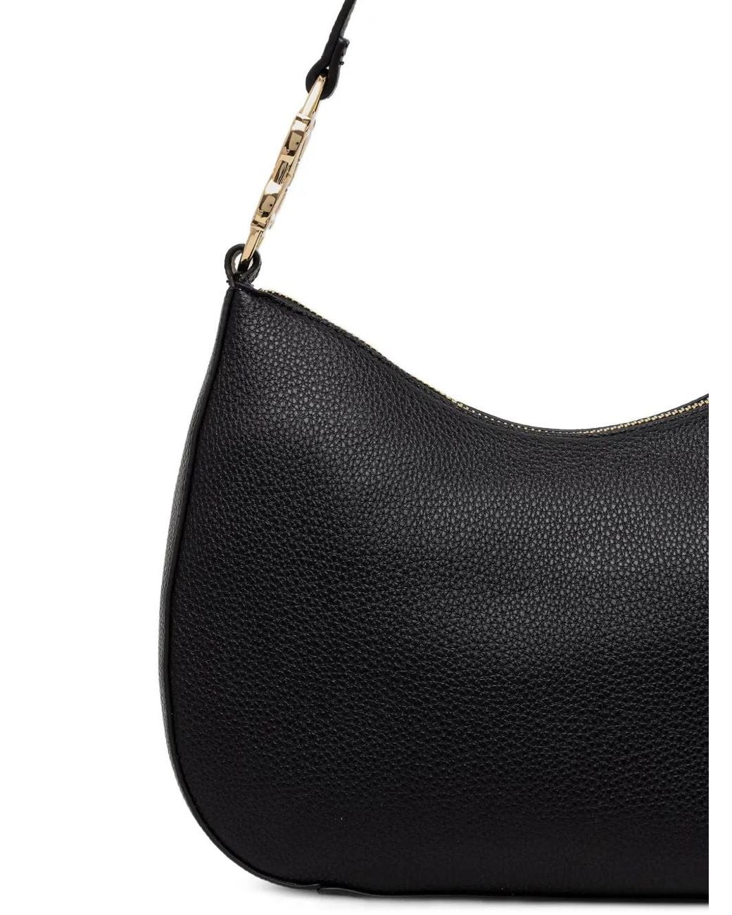 Love Moschino Black Logo-Lettering Shoulder Bag
