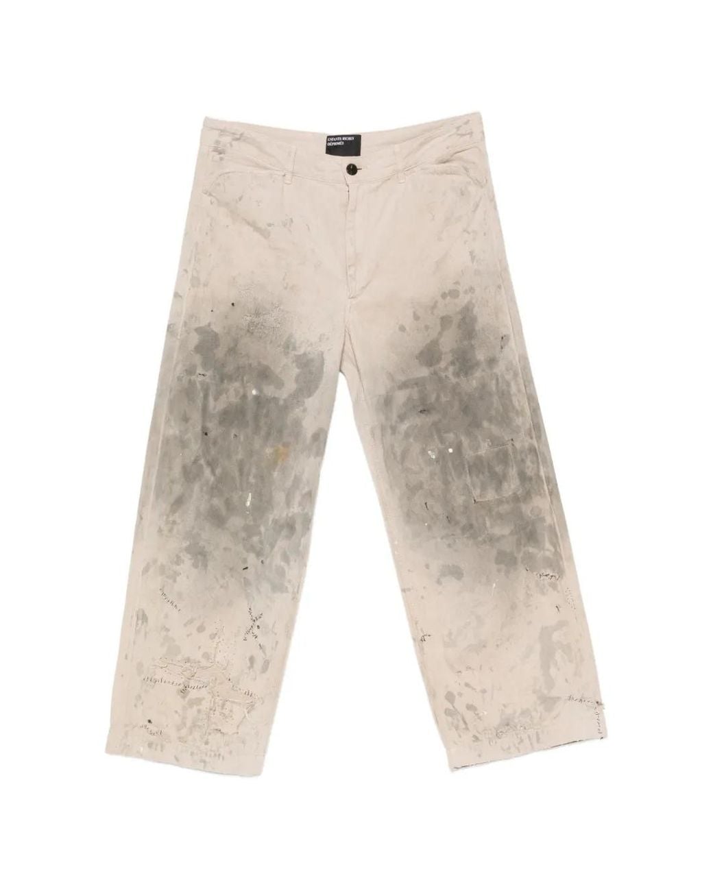 Enfants Riches Deprimes White Jean Effet-Usé À Taches De Peinture for men
