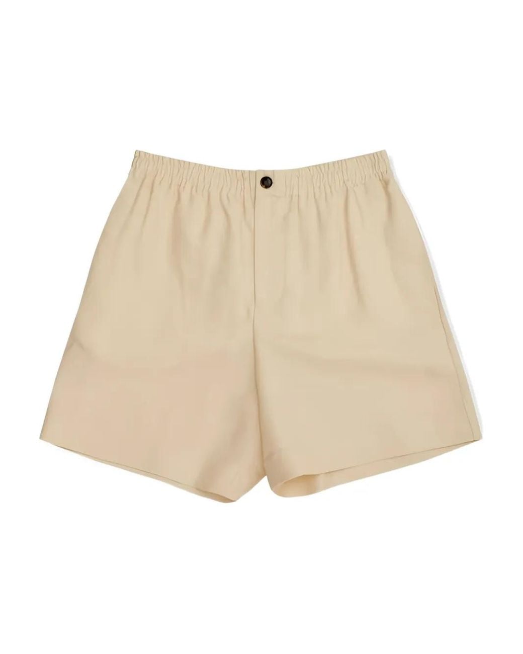 Valentino Garavani Natural Elastic-Waistband Side-Stripe Shorts for men