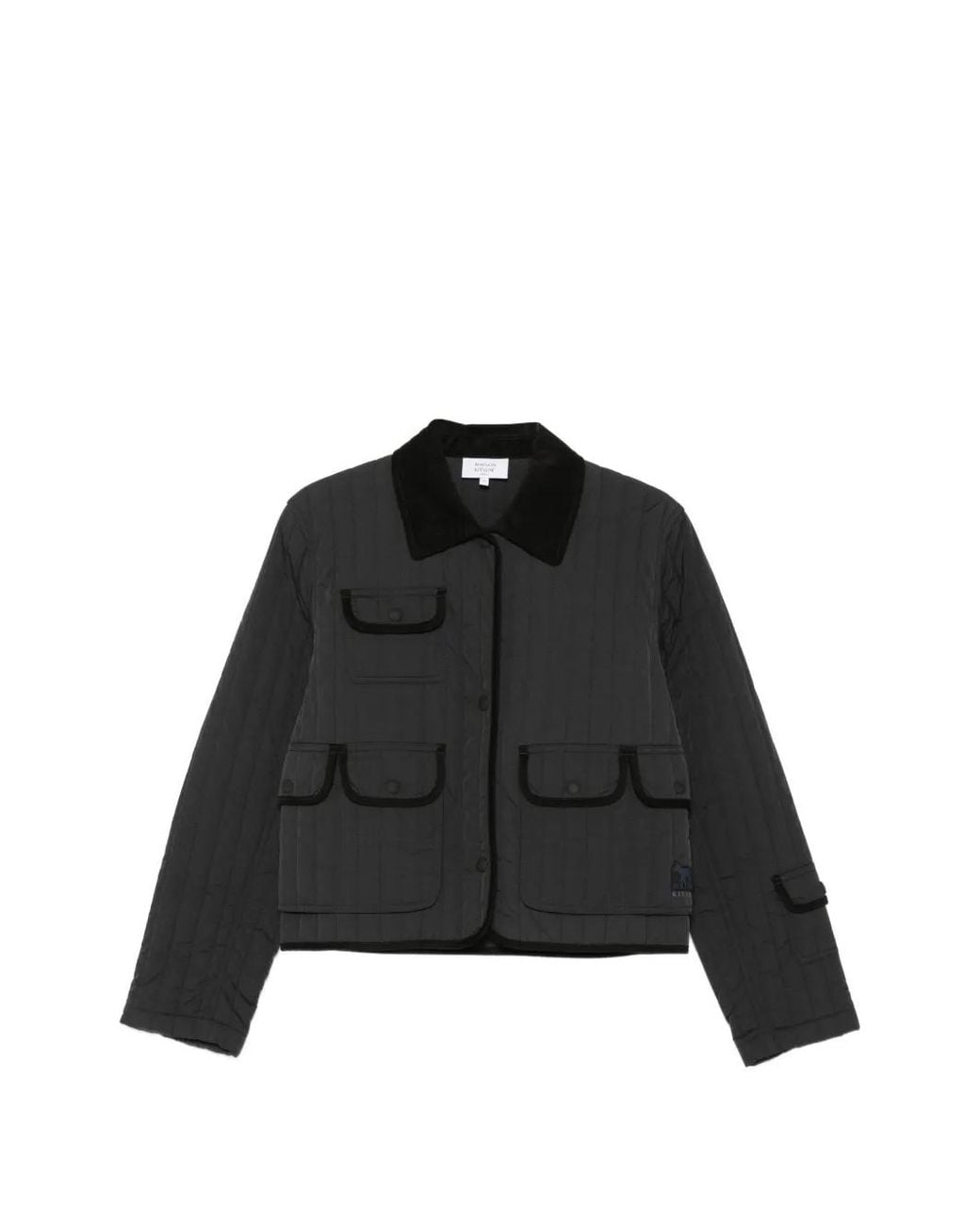 Maison Kitsuné Gewatteerd Jack in het Black