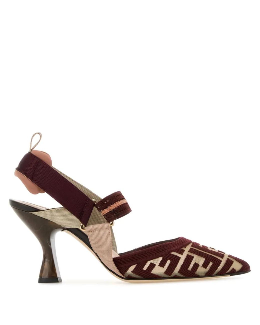 Zapatos De Tacón Colibri Con Monograma Fendi de color Brown
