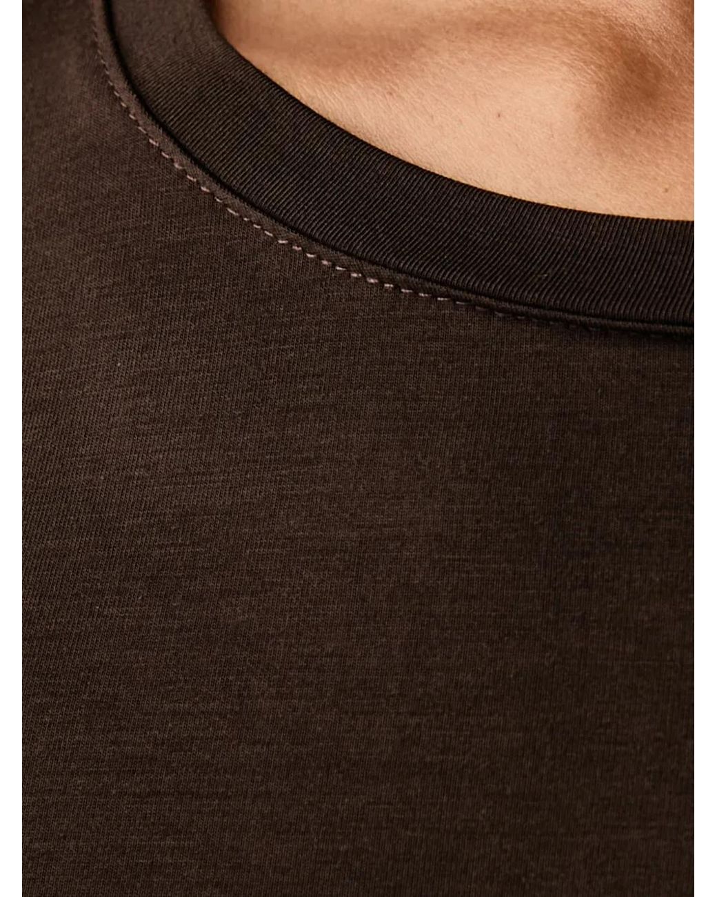 La Mania Black Long-Sleeve Crew-Neck T-Shirt
