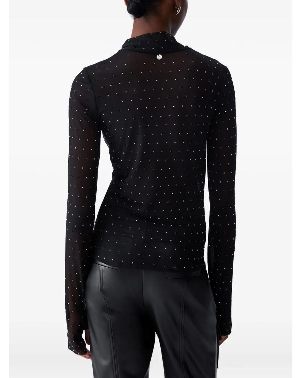 Liu Jo Black Polyester Elastane T Shirt