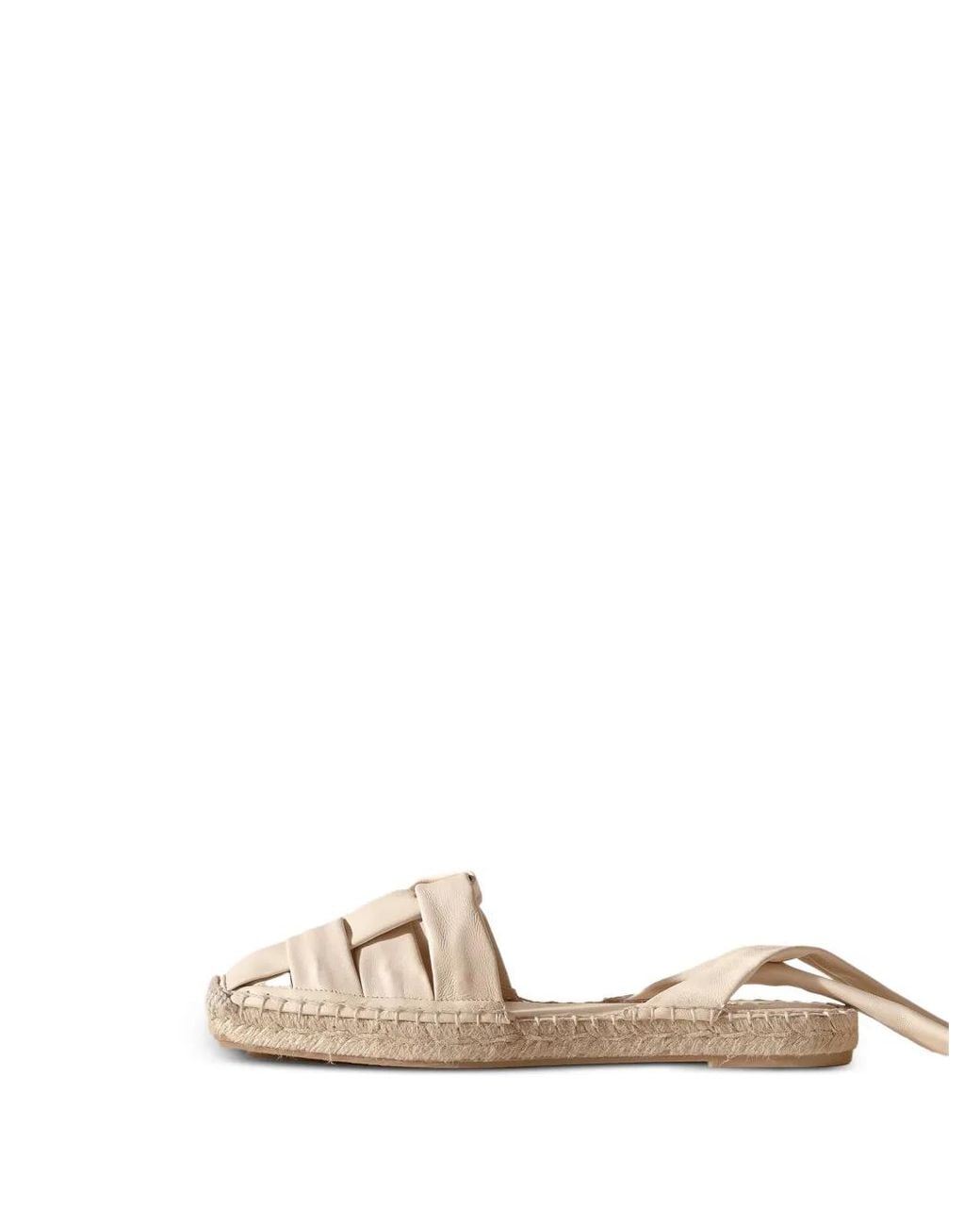 Hereu Natural Bena Interwoven Leather Ballet Flats