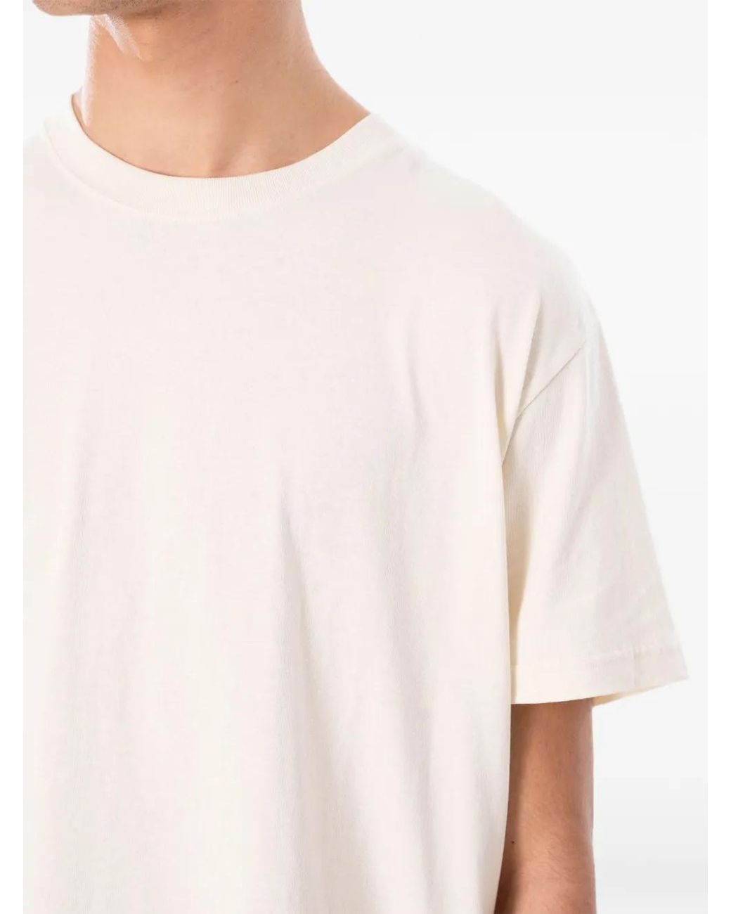 CYCLE White T-Shirt Ample À Logo for men