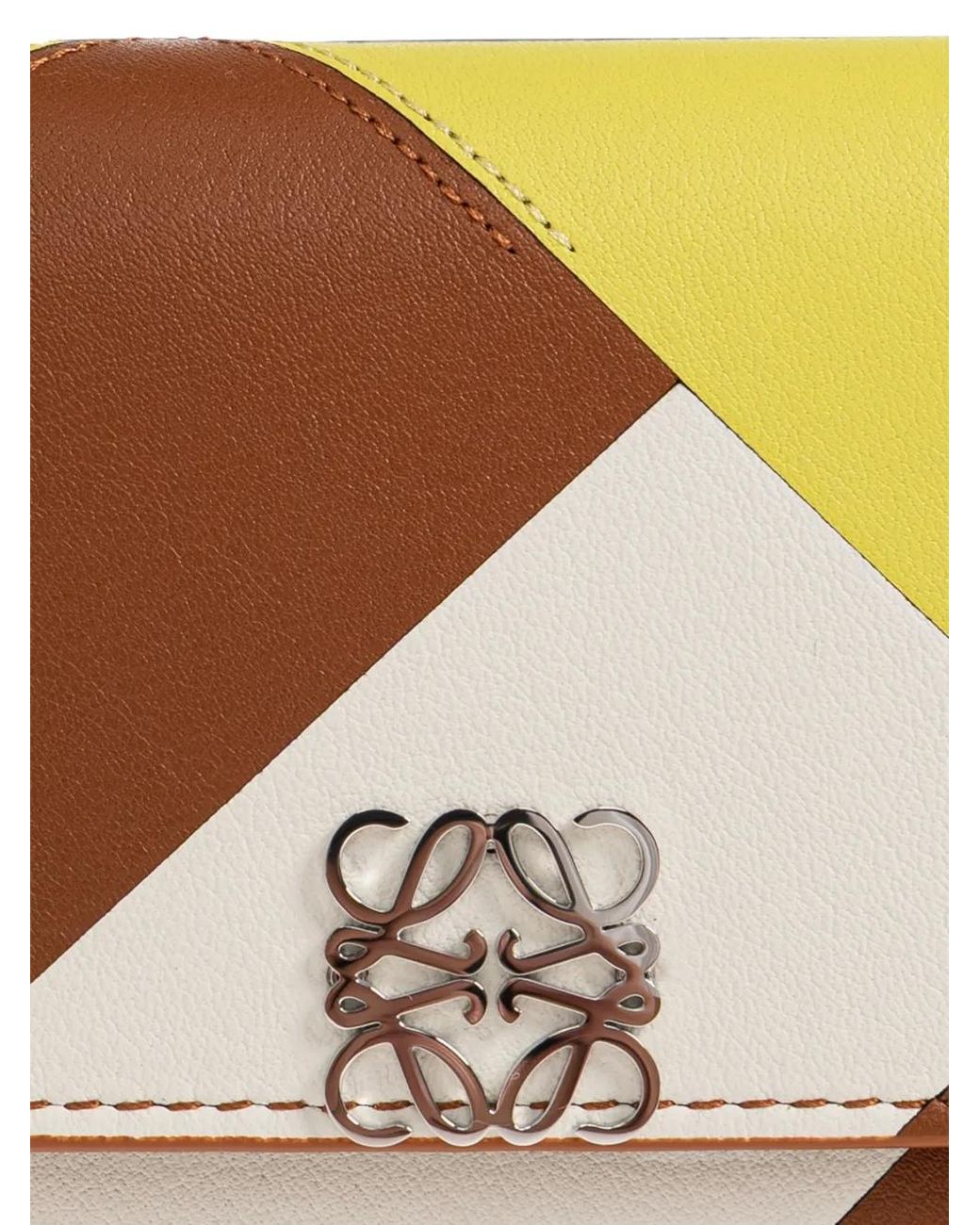 Loewe Brown Anagram Small Vertical Wallet