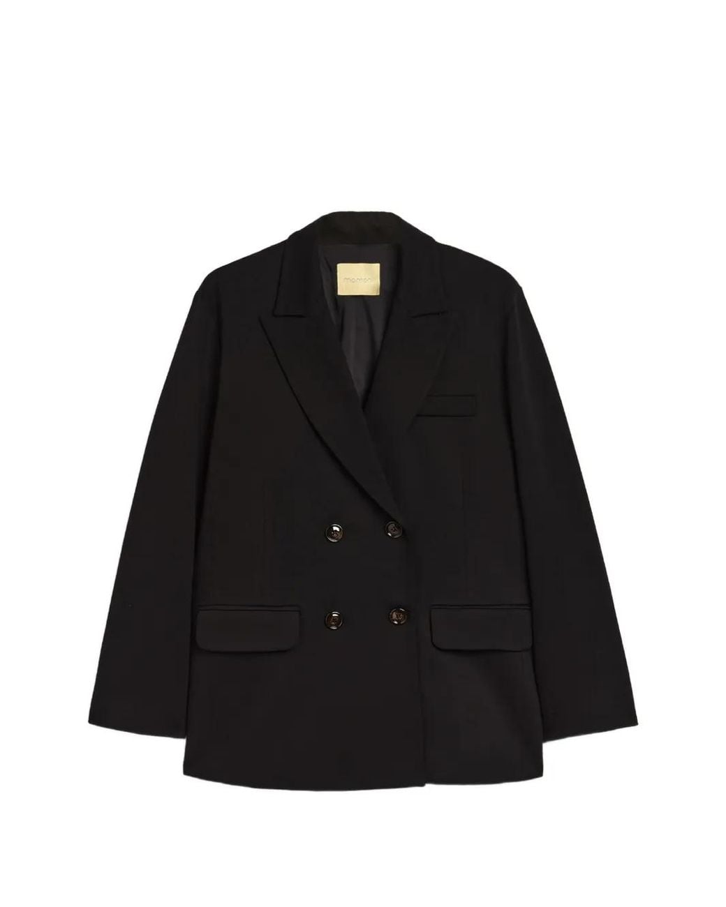 Momoní Black Lipina Double-Breasted Blazer
