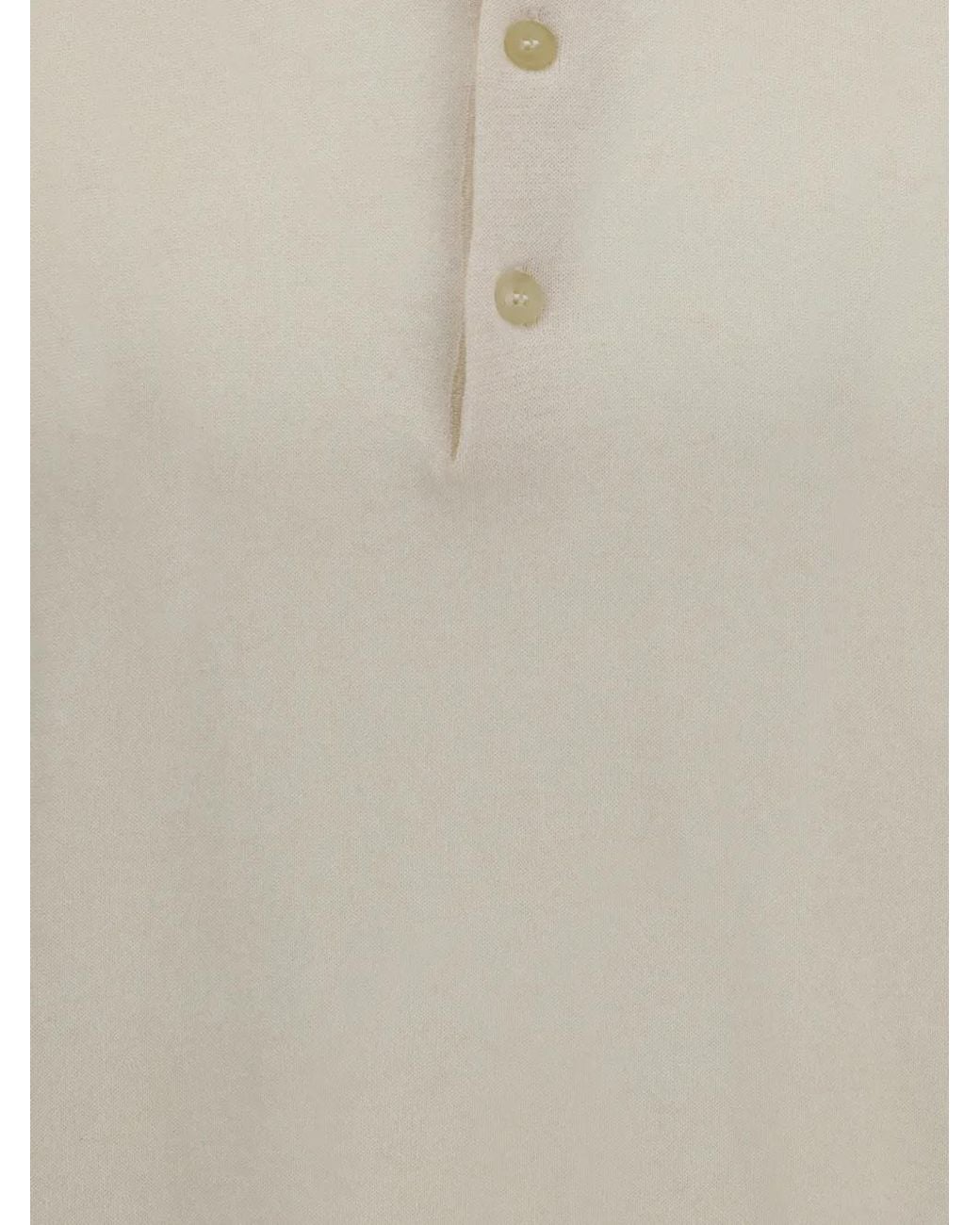 Premiata White Short-Sleeve Polo Shirt for men