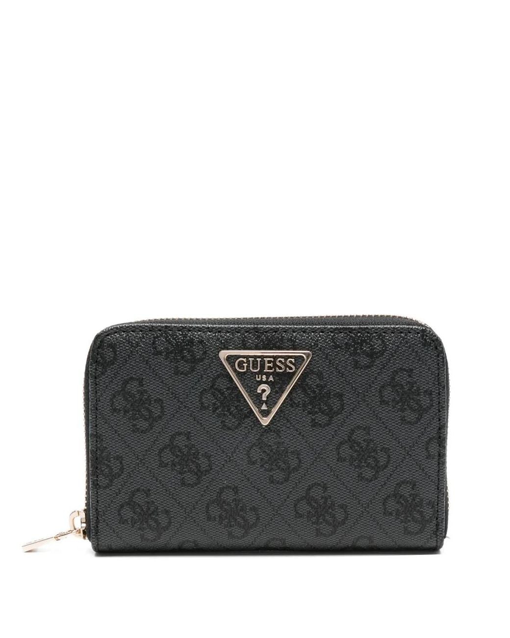 Guess Black Laurel 4G Logo Wallet