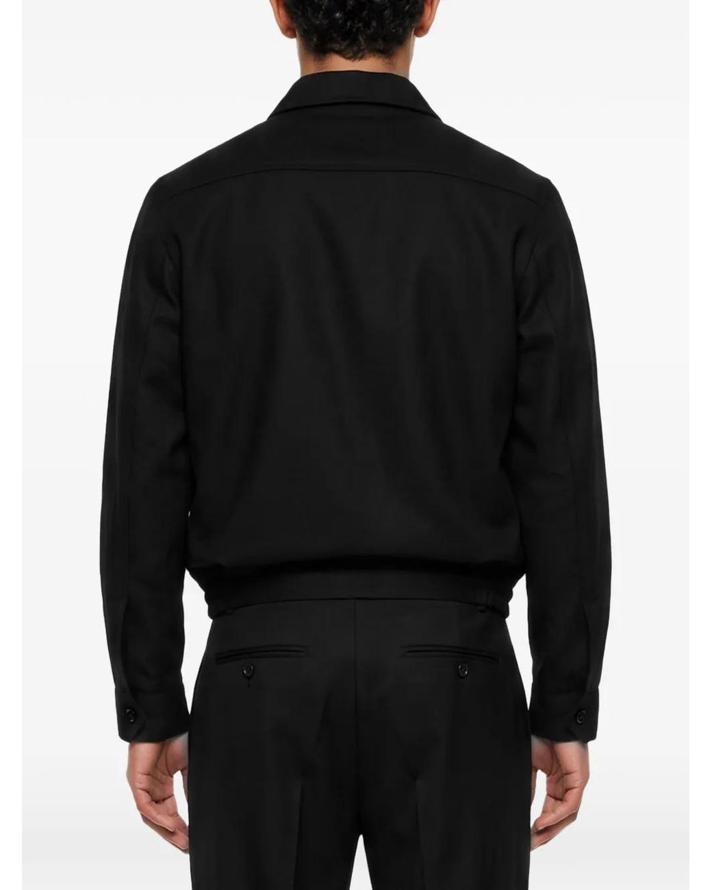 Briglia 1949 Black Zip-Up Collared Jacket for men