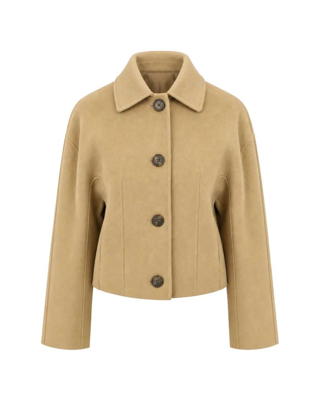 IRO Natural Button-Up Collared Jacket