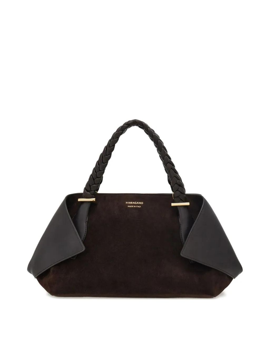 Ferragamo Black Medium Folded Shoulder Bag