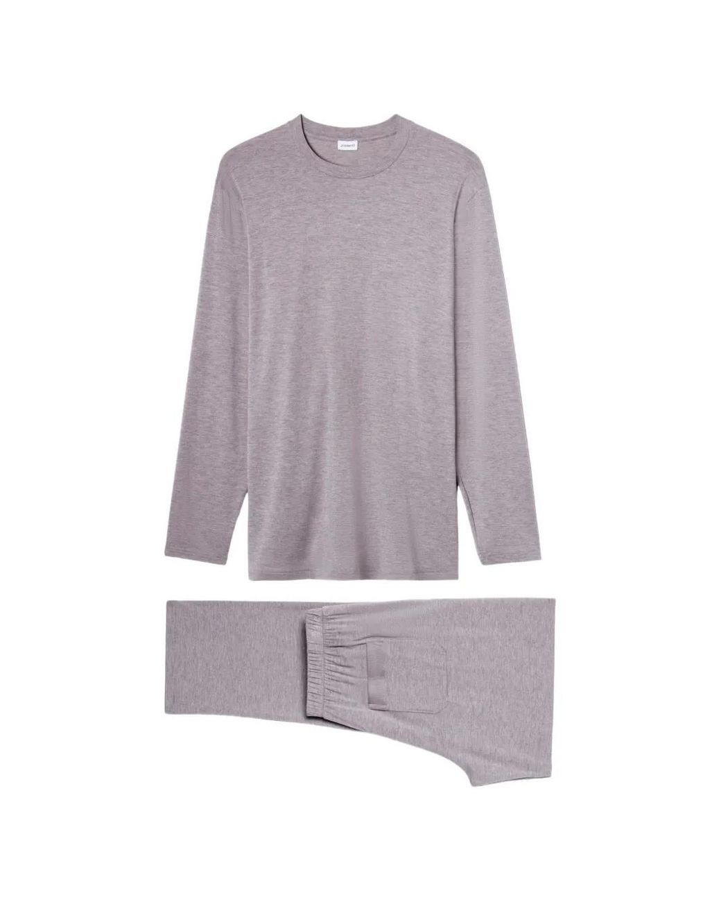 Zimmerli of Switzerland Gray Long-Sleeve Pajamas for men