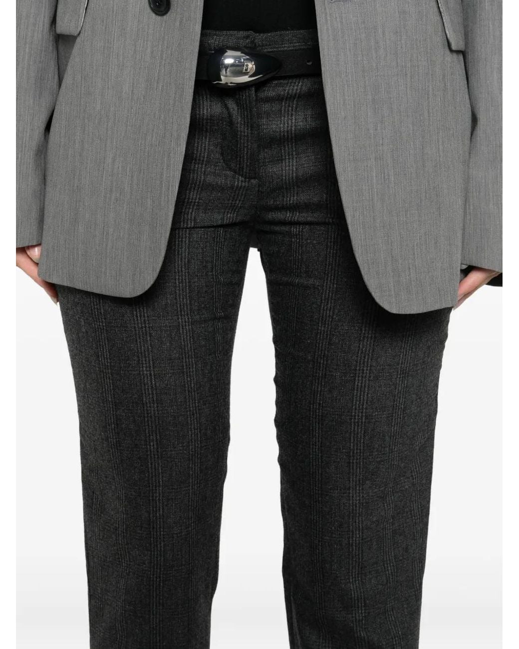 Pantalones A Cuadros Coperni de color Gray