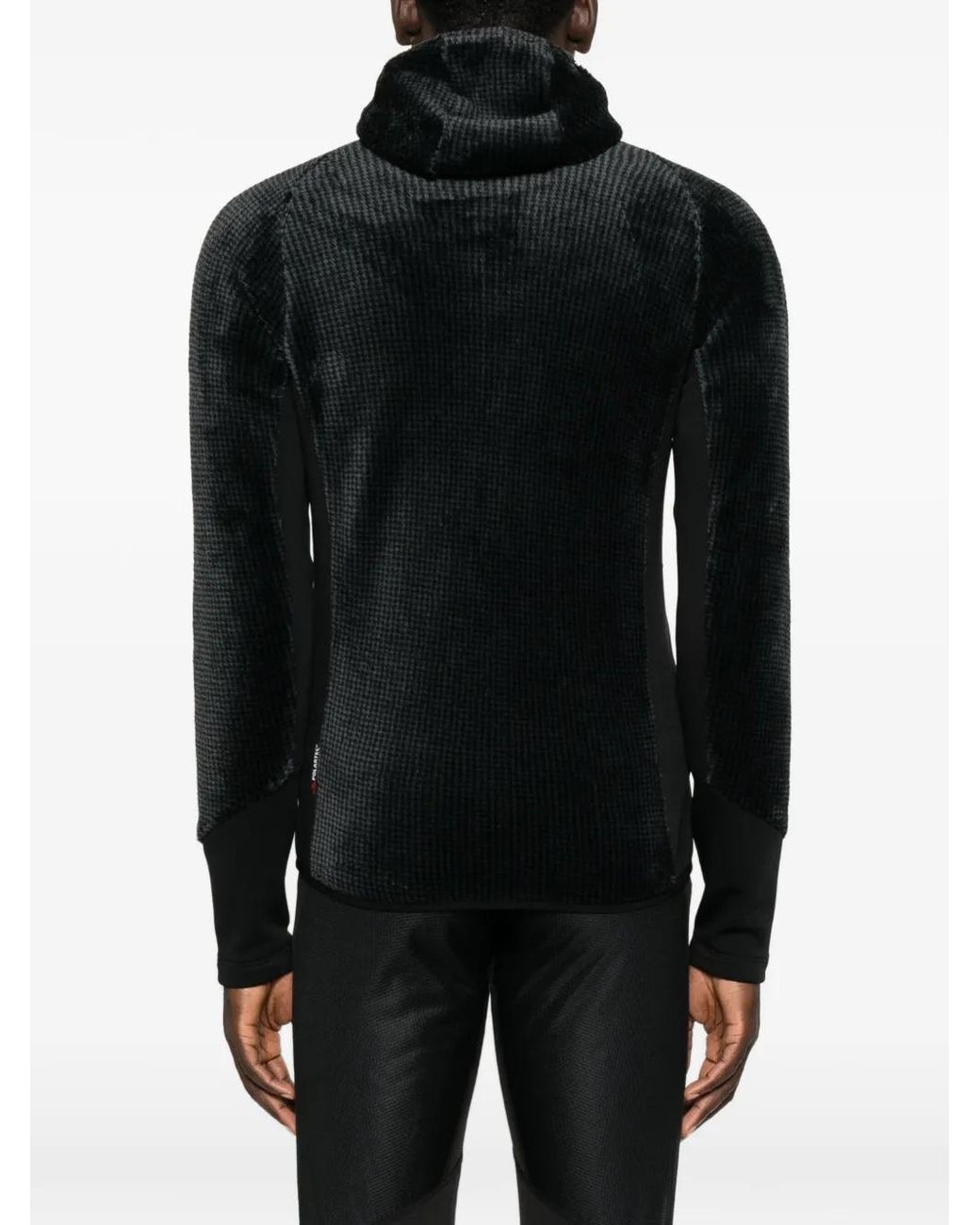 Montura Black Veste En Maille Gaufrée À Capuche for men