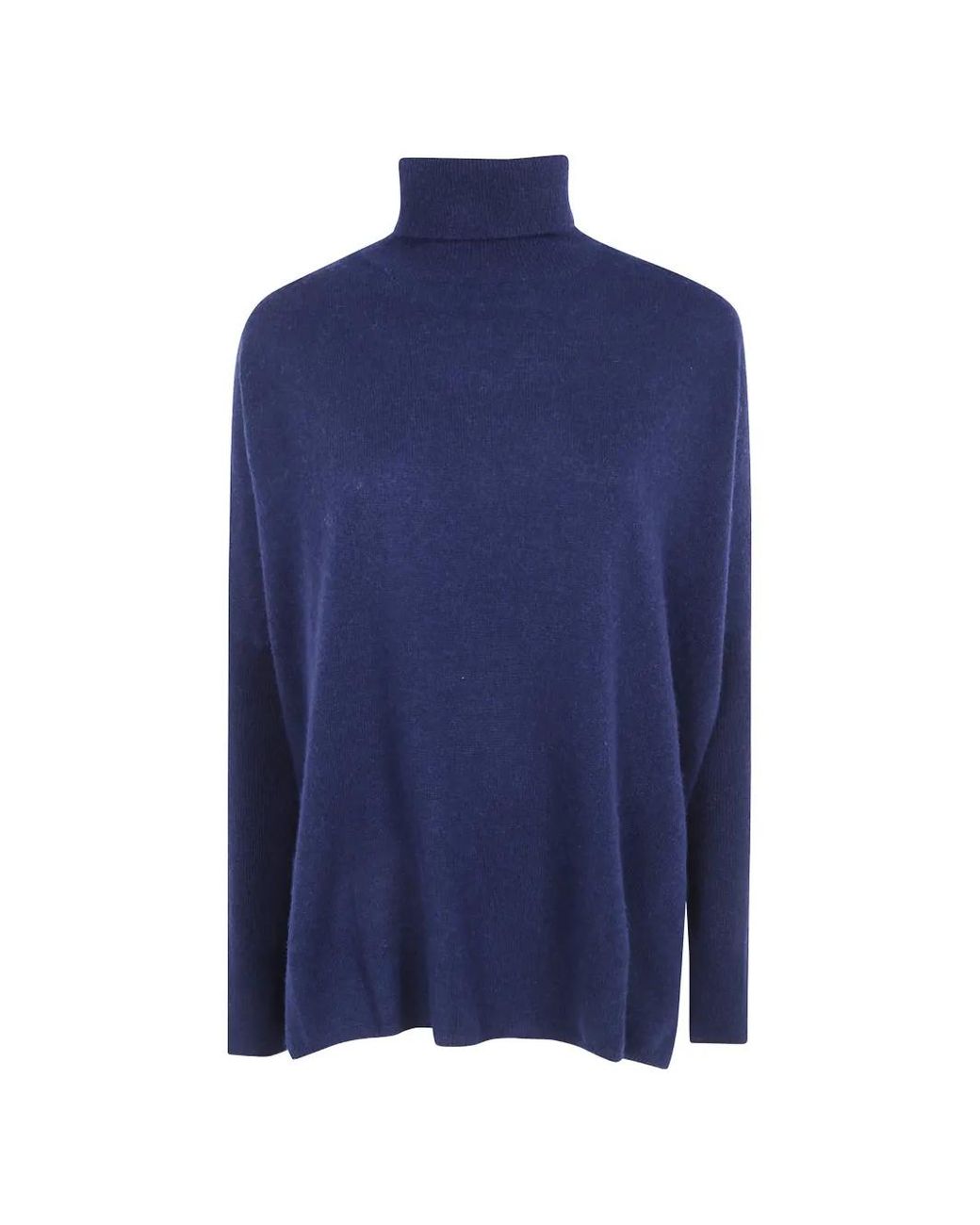 ABSOLUT CASHMERE Blue Roll-Neck Cashmere Sweater