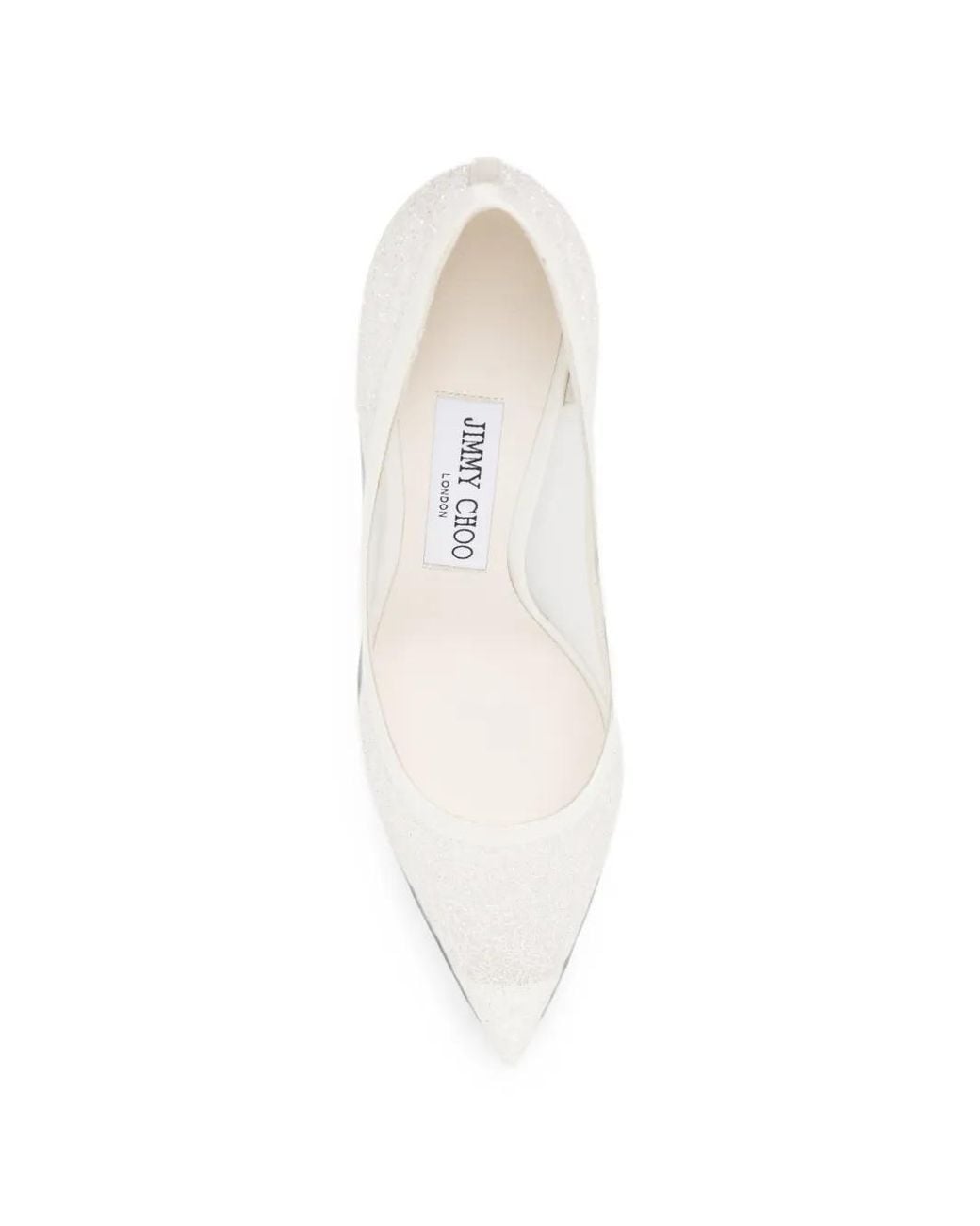 Jimmy Choo White 85Mm Love Pumps