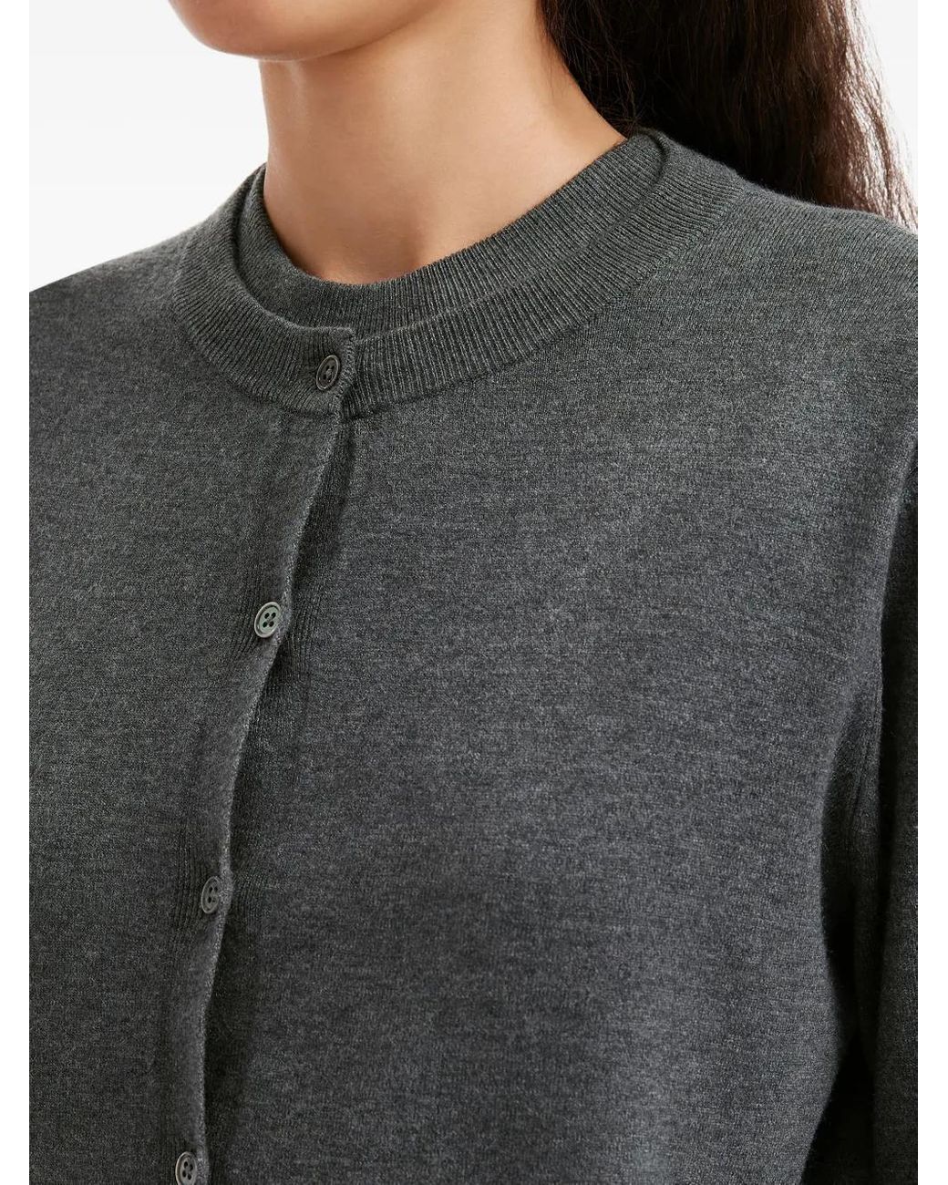 B+ AB Gray Pleated Dress