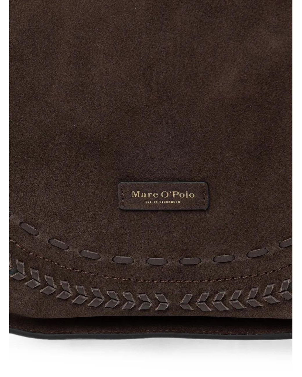 Marc O' Polo Brown Suede Shoulder Bag